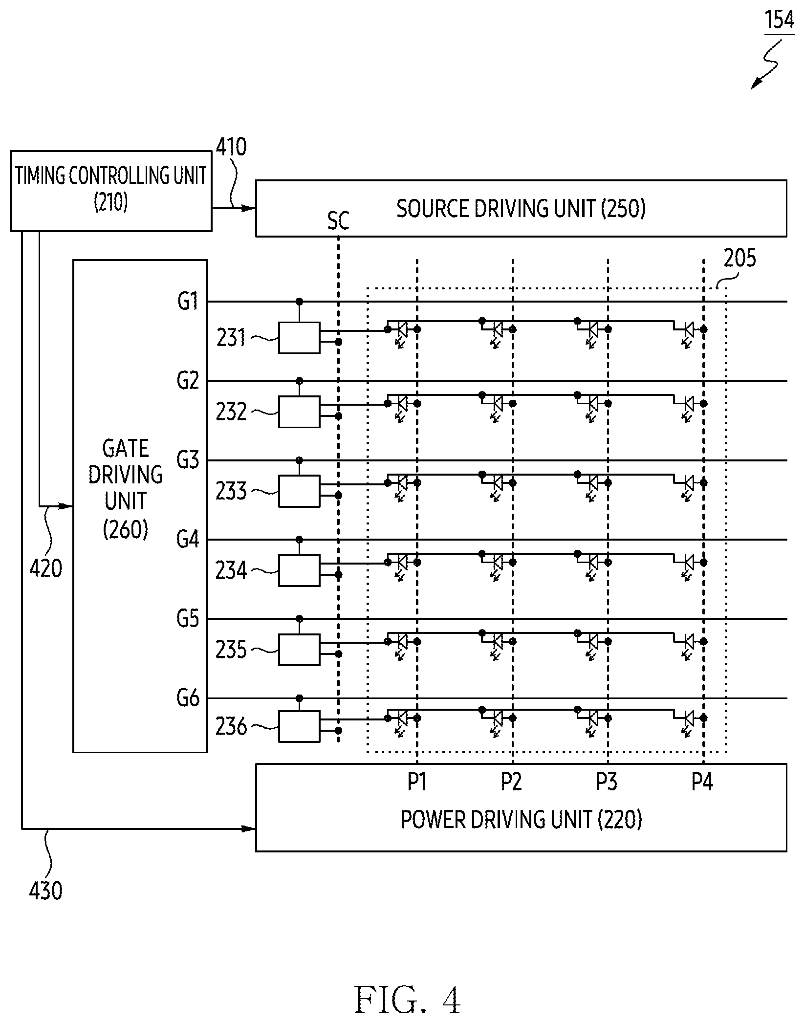 Patent US12100362 Figure 5 – Display device and method for controlling LEDs of backlight panel