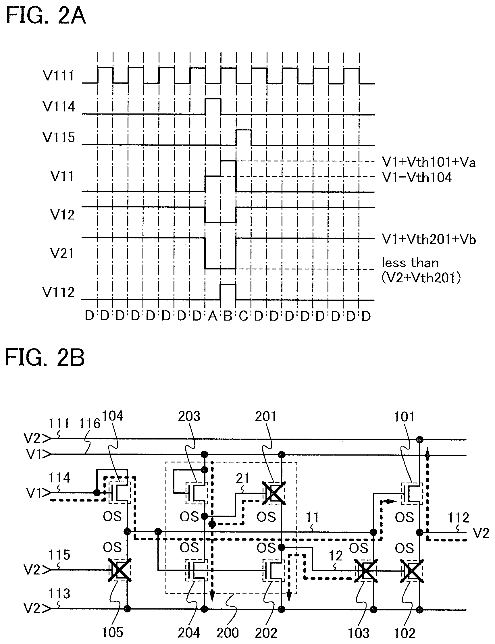 Patent US12100368 Figure 2 – Display device and electronic device