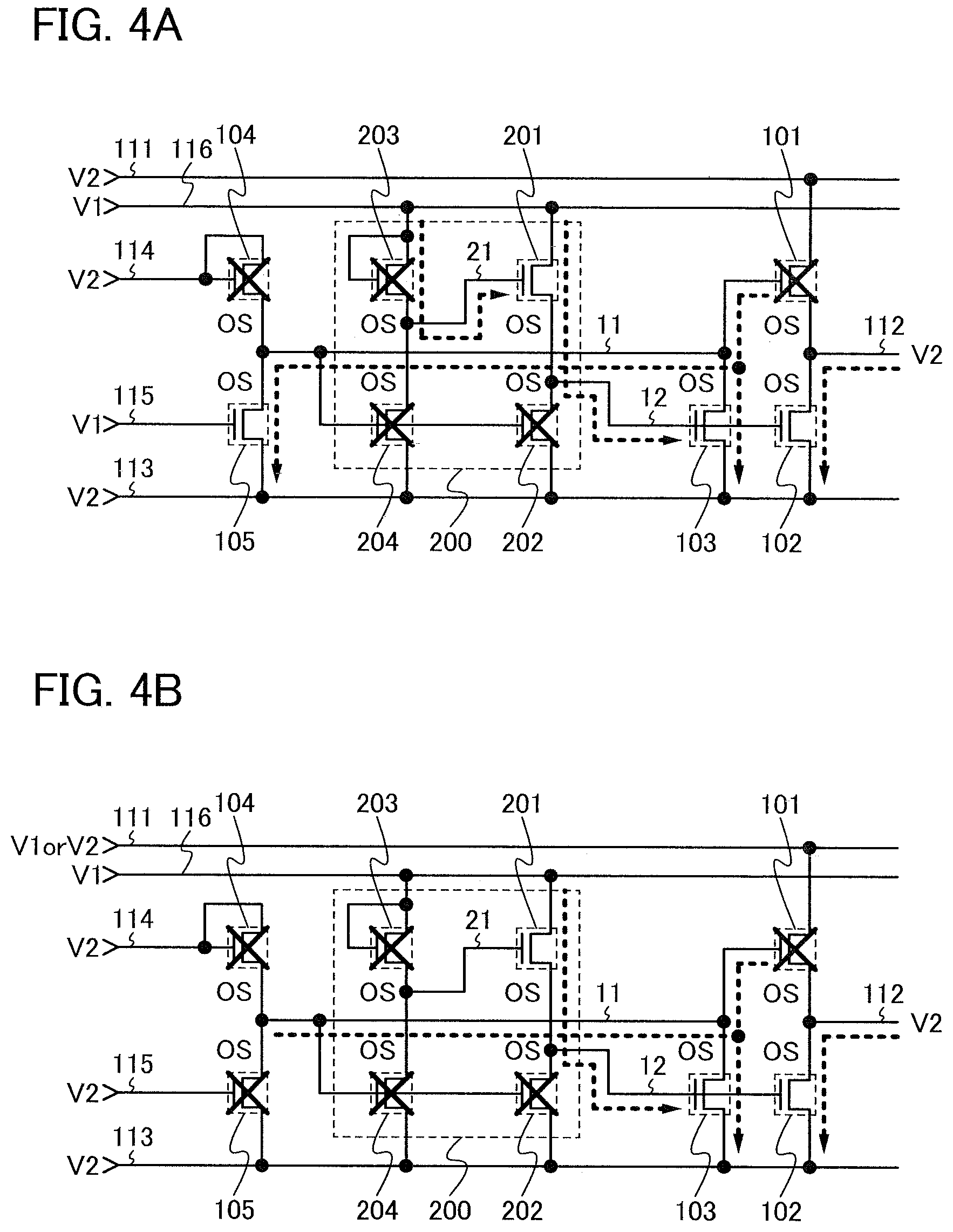 Patent US12100368 Figure 4 – Display device and electronic device