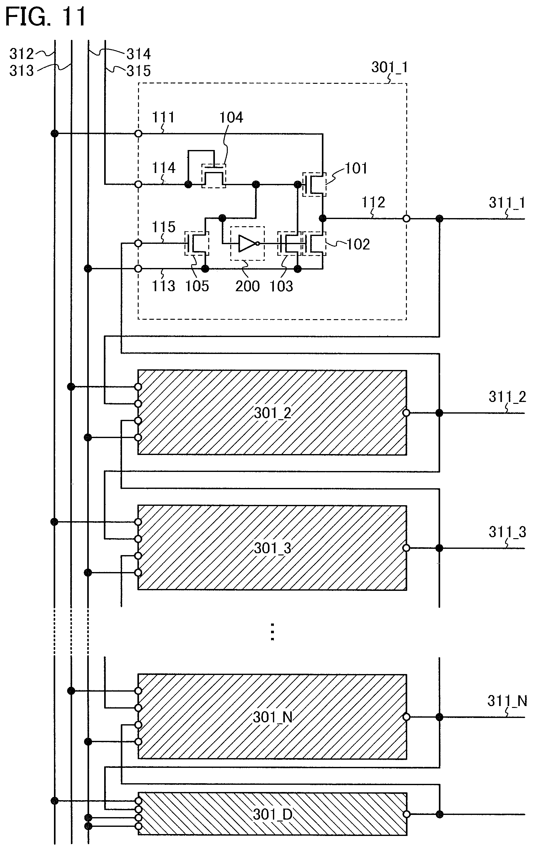Patent US12100368 Figure 11 – Display device and electronic device