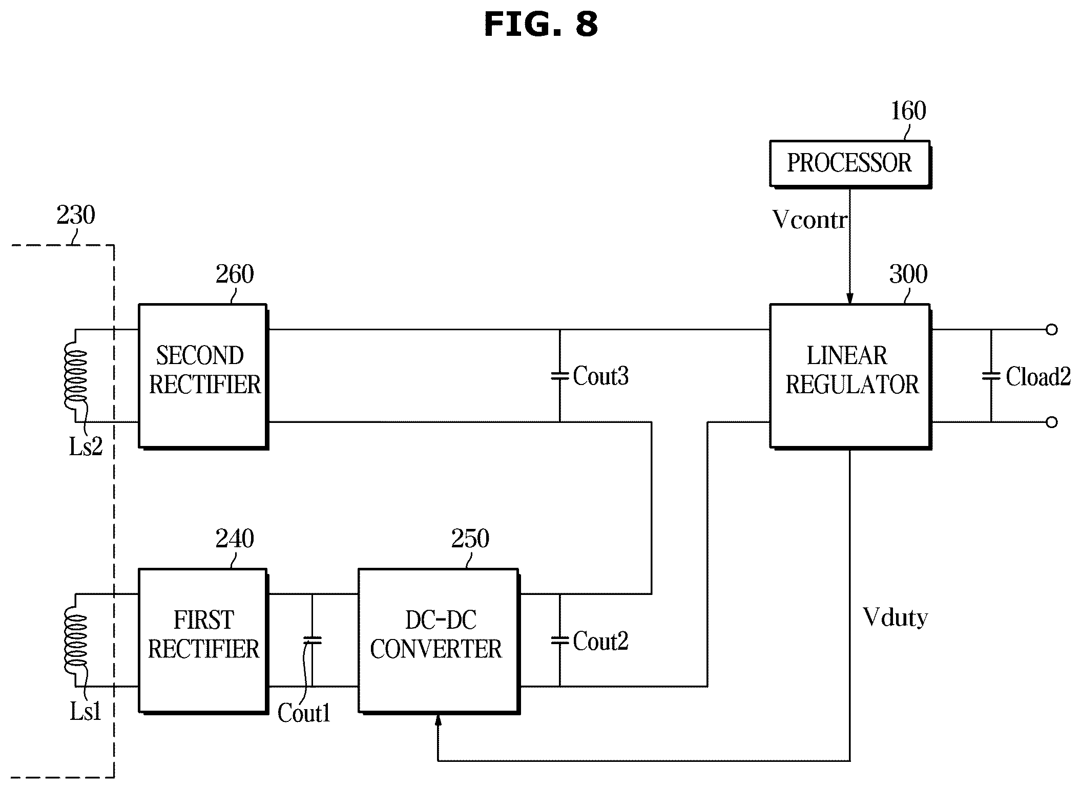 Patent US12100370 Figure 8 – Display apparatus and power supply thereof