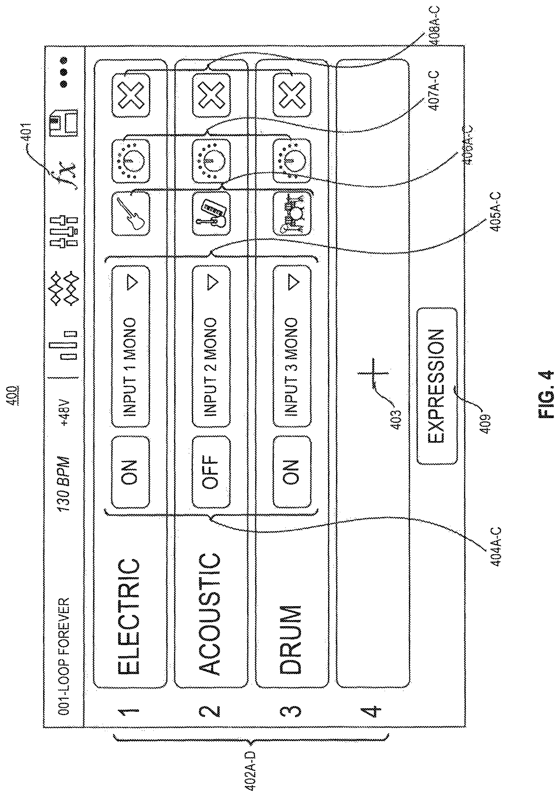 Patent US12100375 Figure 5 – Apparatus and methods for generating music