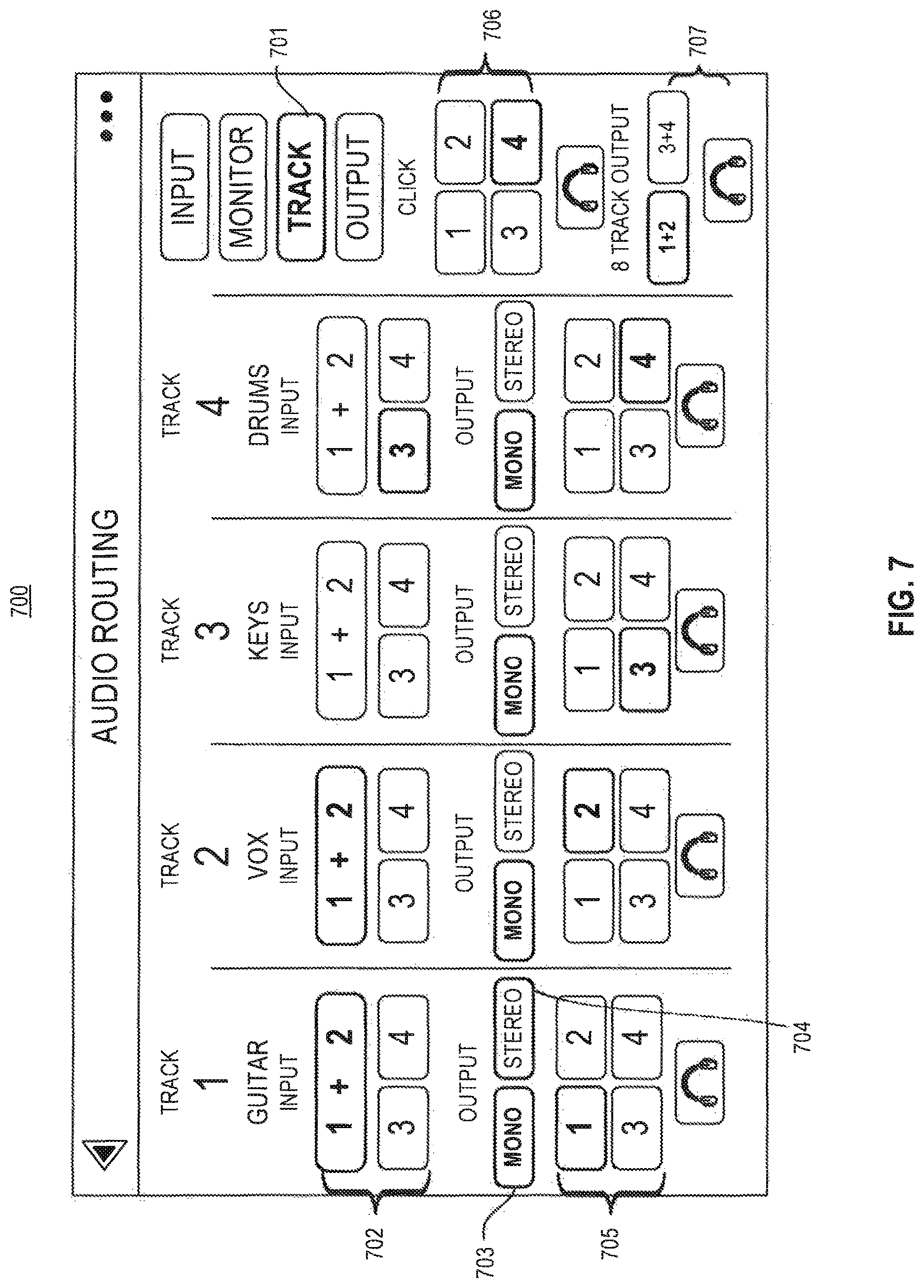 Patent US12100375 Figure 8 – Apparatus and methods for generating music