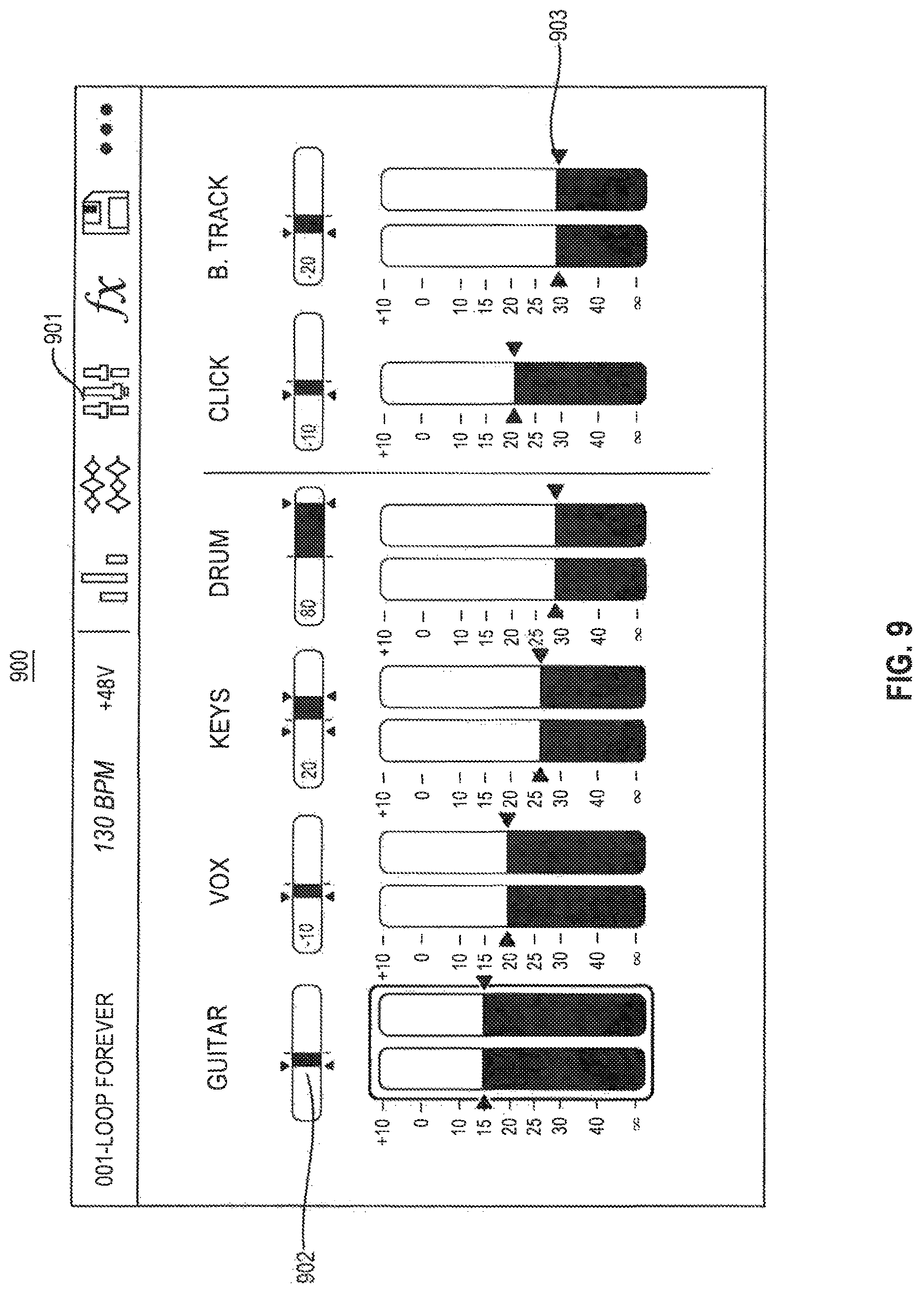 Patent US12100375 Figure 10 – Apparatus and methods for generating music