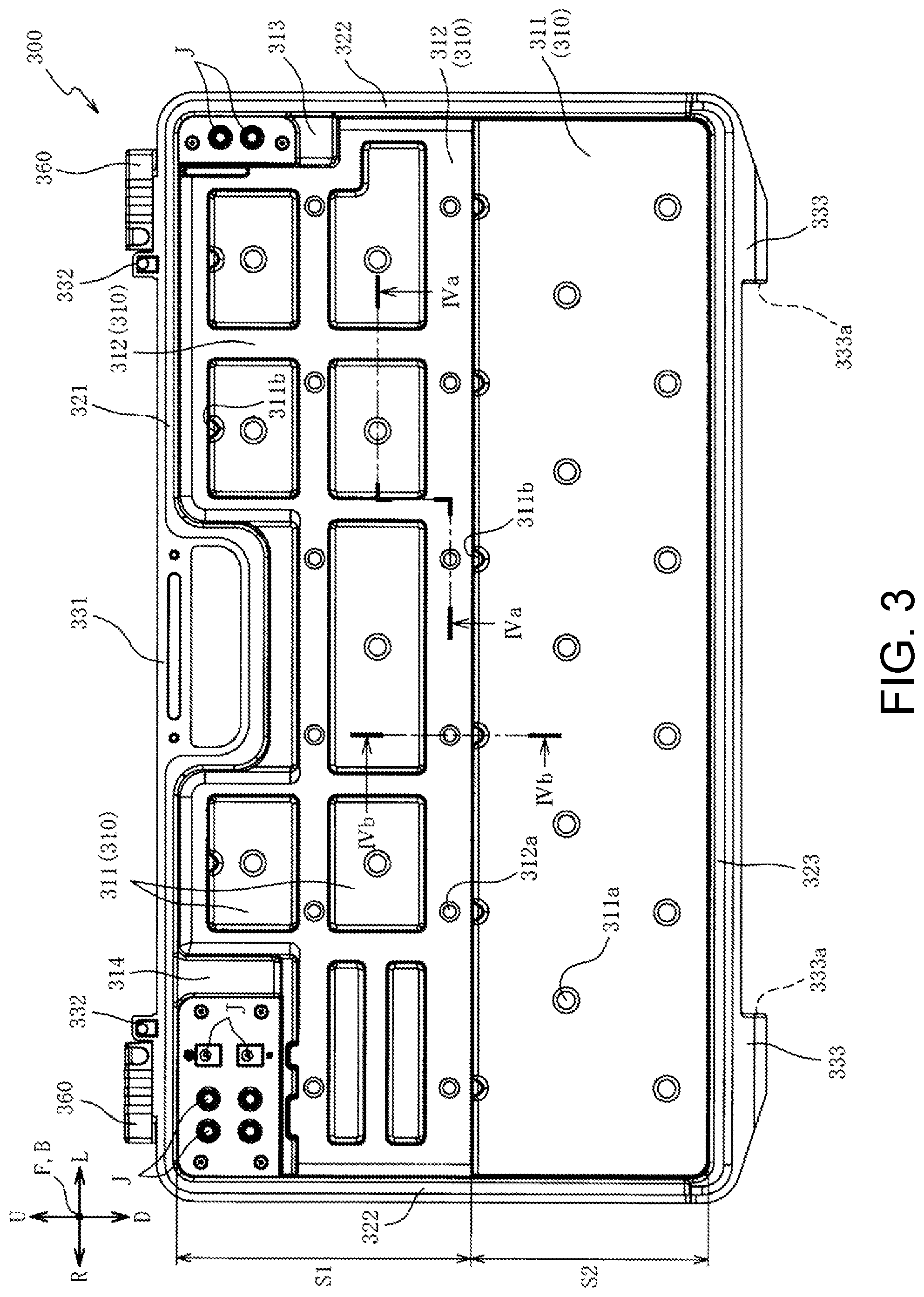 Patent US12100377 Figure 3 – Pedal board and method of attaching effector to pedal board