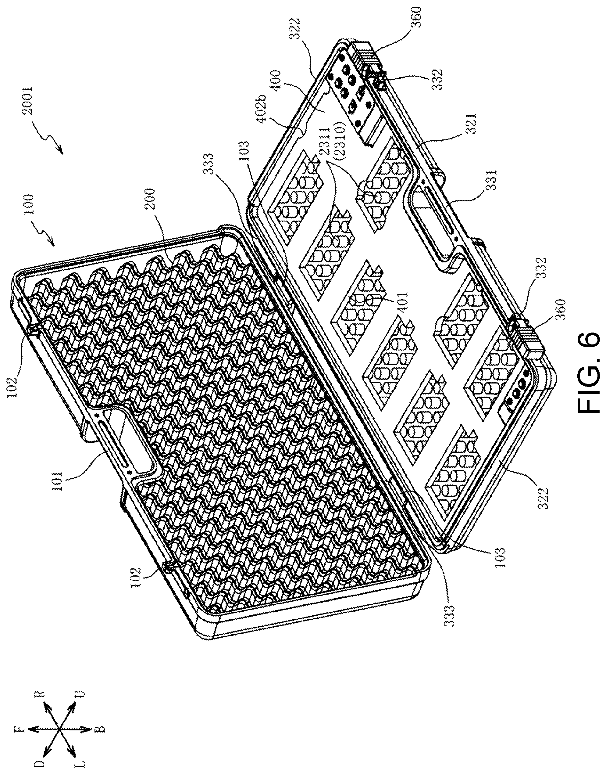 Patent US12100377 Figure 6 – Pedal board and method of attaching effector to pedal board