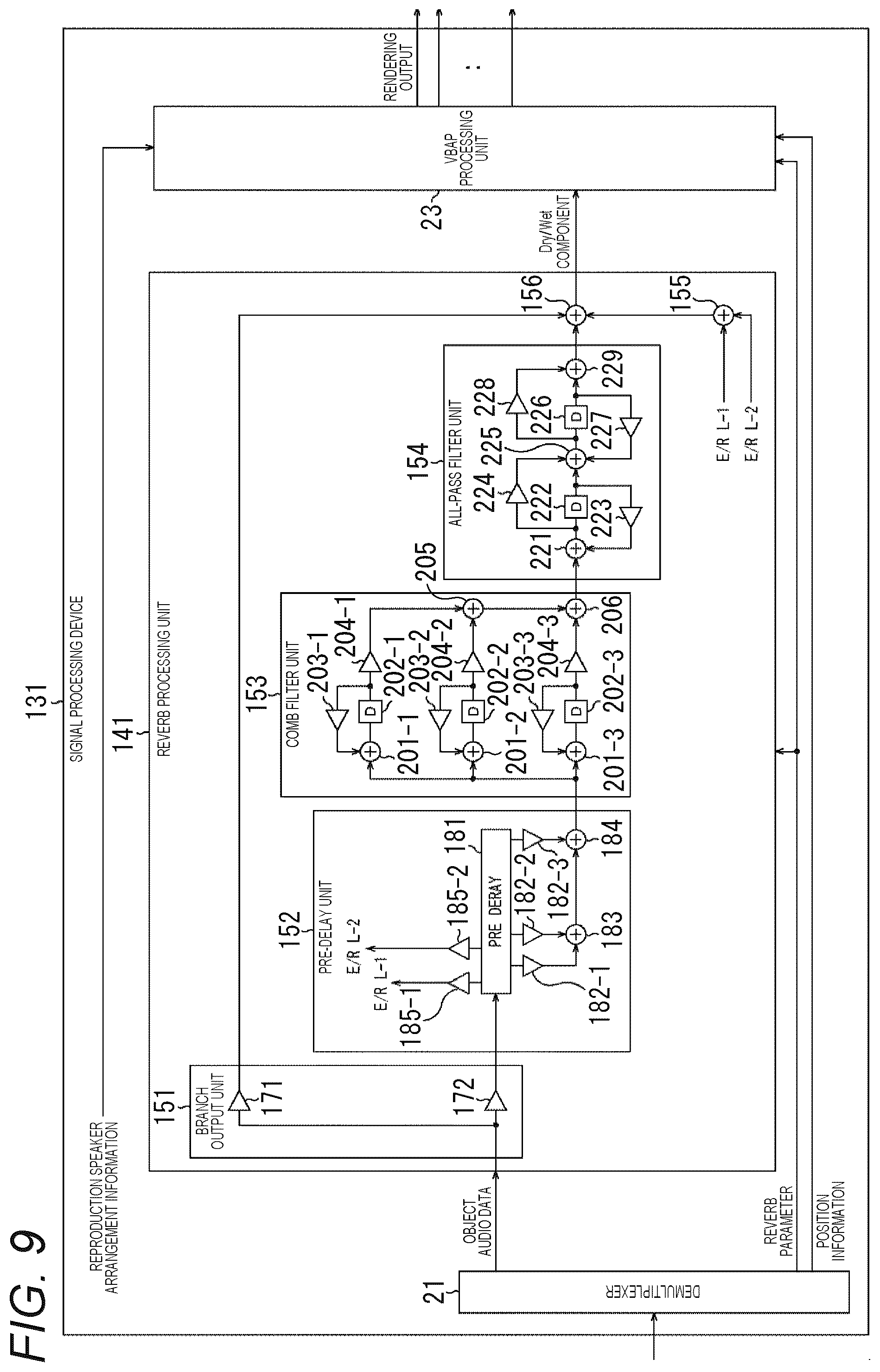 Patent US12100381 Figure 9 – Signal processing device, signal processing method, and program