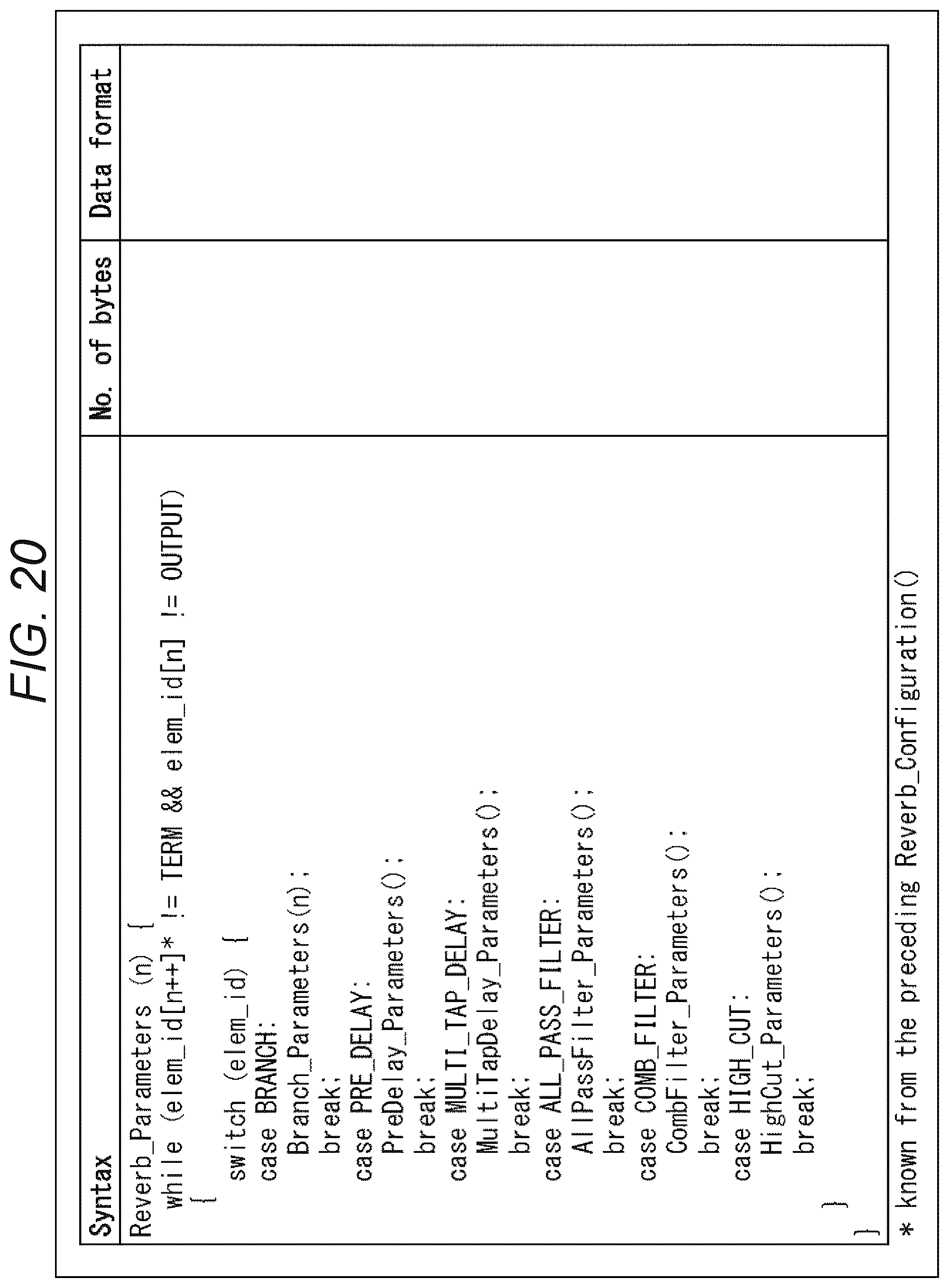 Patent US12100381 Figure 20 – Signal processing device, signal processing method, and program