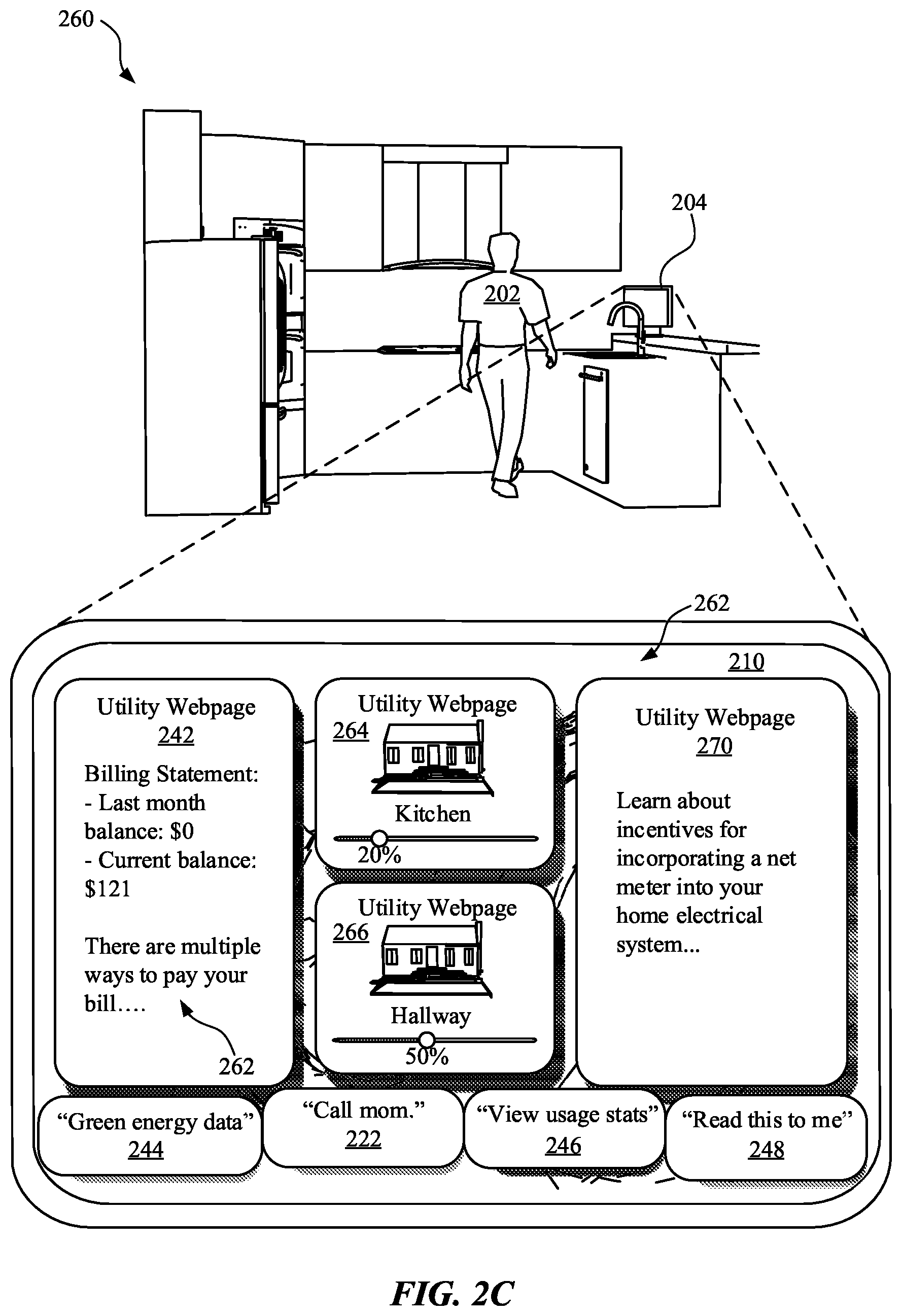 Patent US12100395 Figure 5 – Dynamic assistant suggestions during assistant browsing