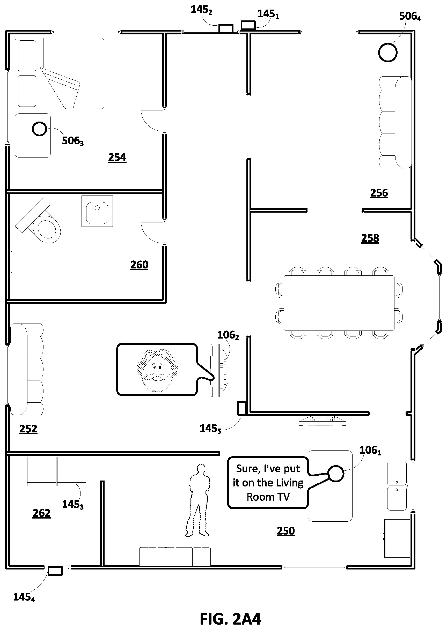 Patent US12100398 Figure 5 – Generating IoT-based notification(s) and provisioning of command(s) to cause automatic rendering of the IoT-based notification(s) by automated assistant client(s) of client device(s)