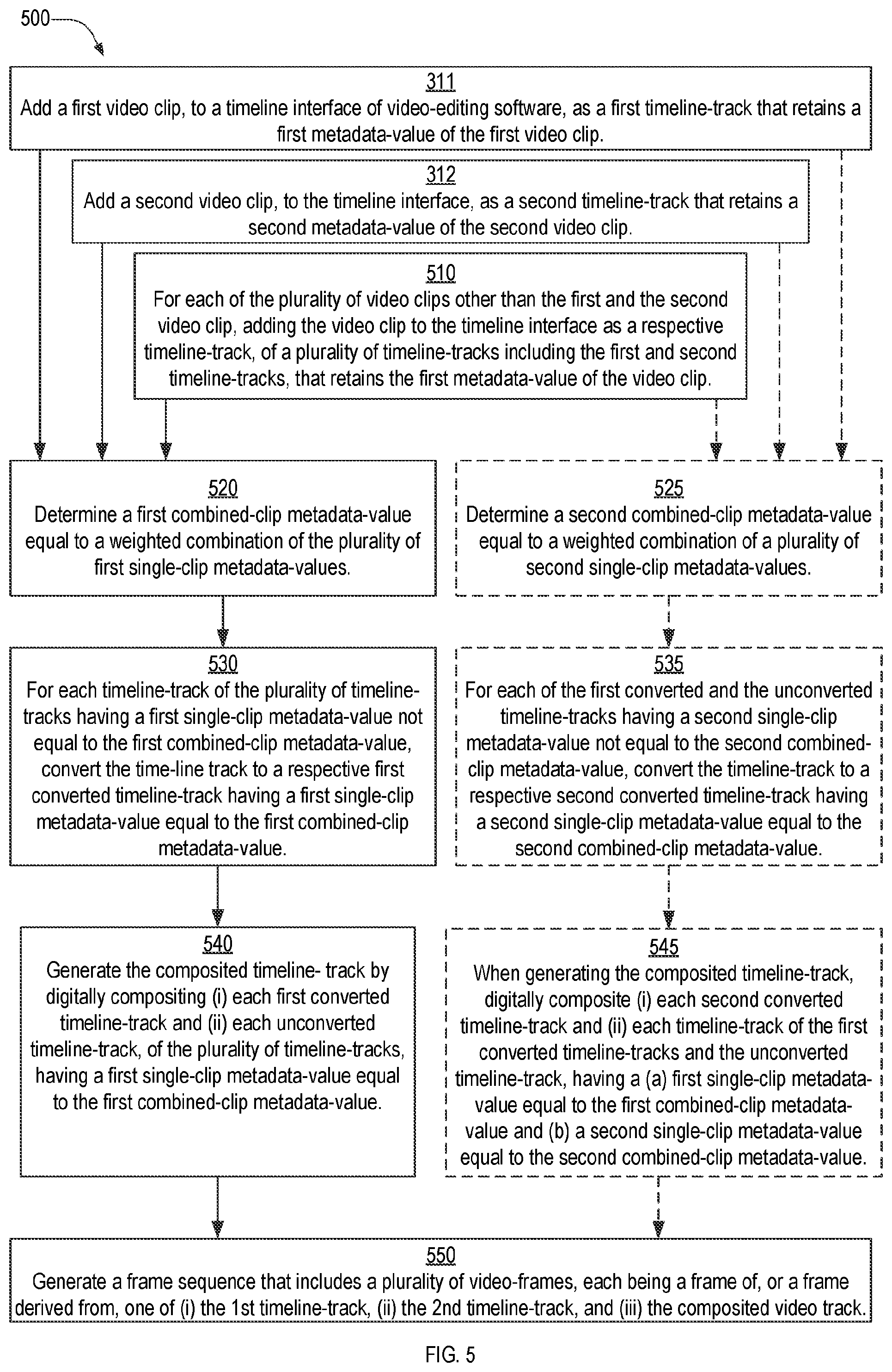 Patent US12100426 Figure 5 – Video content creation tool and method