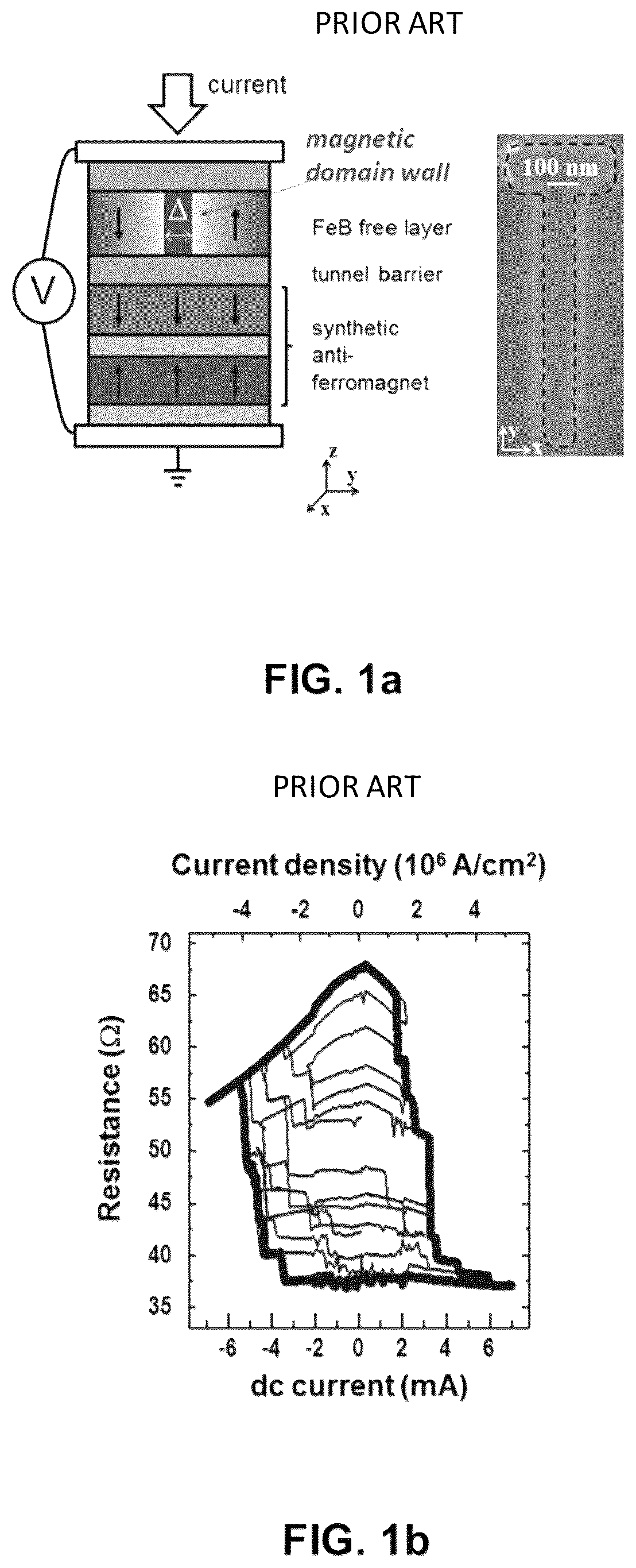 Patent US12100437 Figure 1 – Magnetic tunnel junction comprising an inhomogeneous granular free layer and associated spintronic devices
