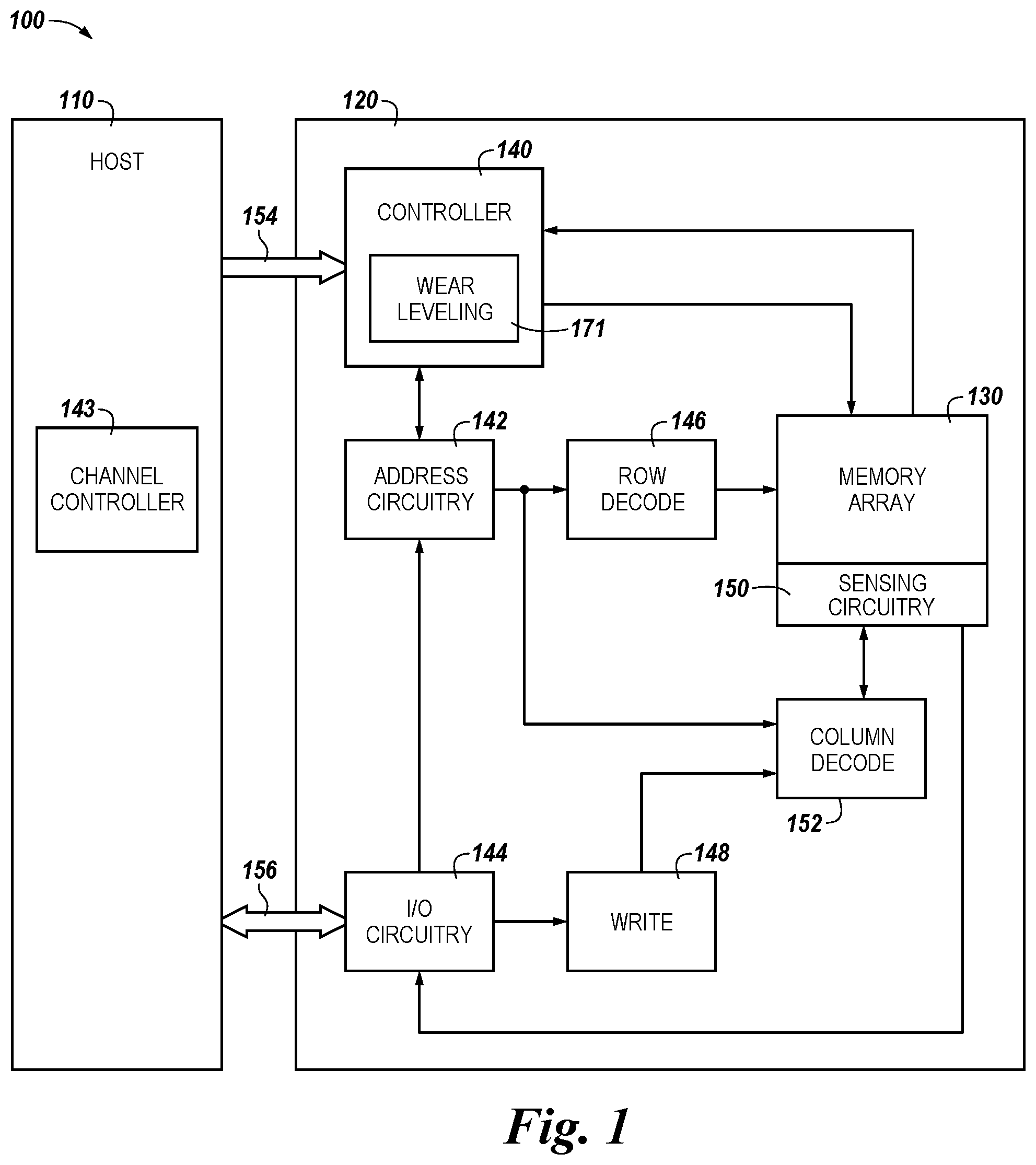 Patent US12100439 Figure 1 – Sensing operations in memory