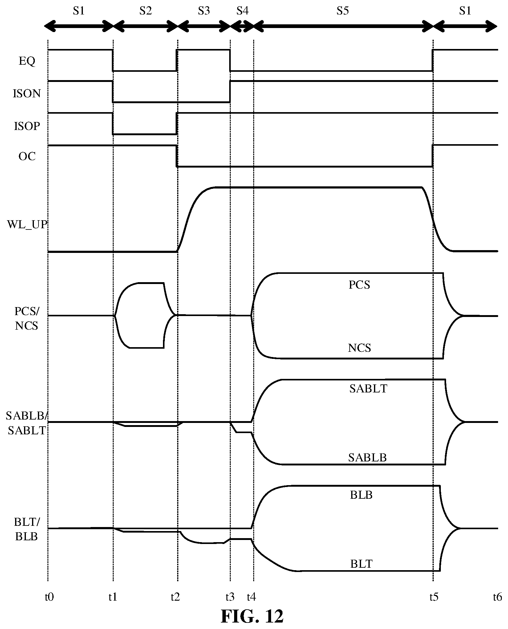 Patent US12100441 Figure 12 – Readout circuit layout and sense amplification circuit