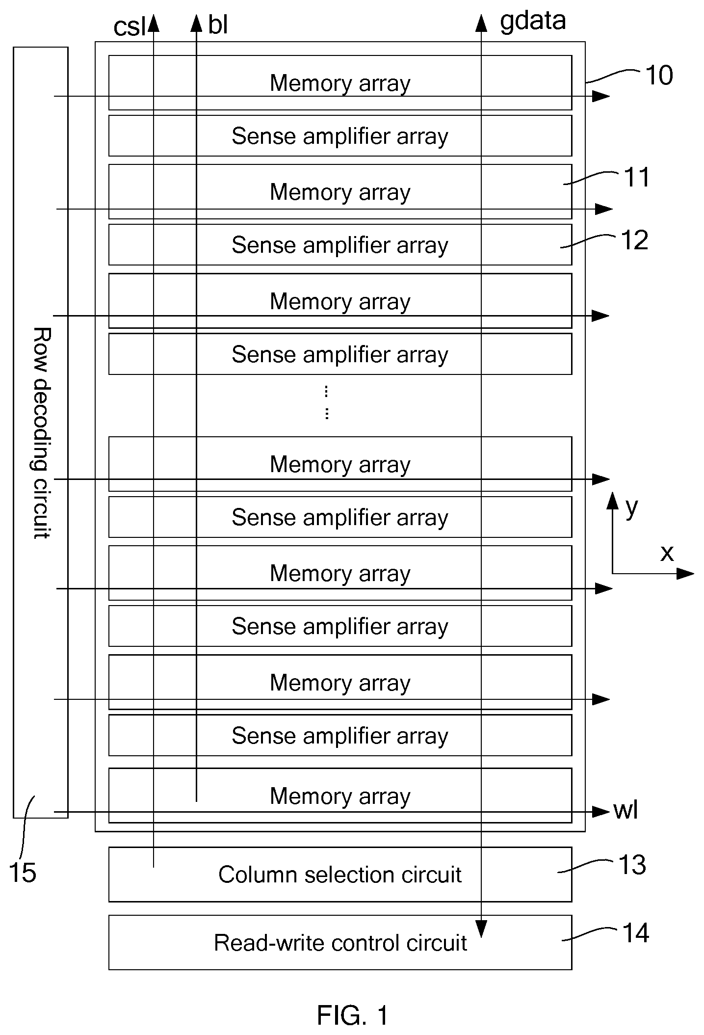 Patent US12100444 Figure 1 – Memory