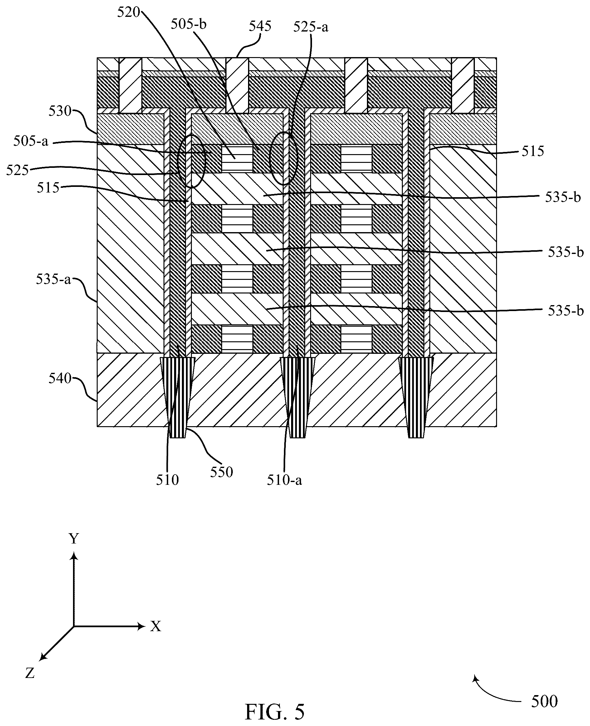 Patent US12100447 Figure 6 – Self-selecting memory array with horizontal access lines