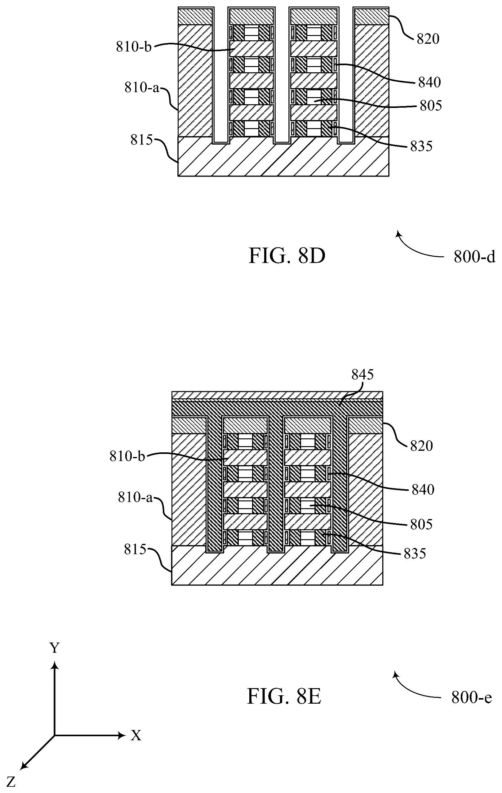 Patent US12100447 Figure 11 – Self-selecting memory array with horizontal access lines