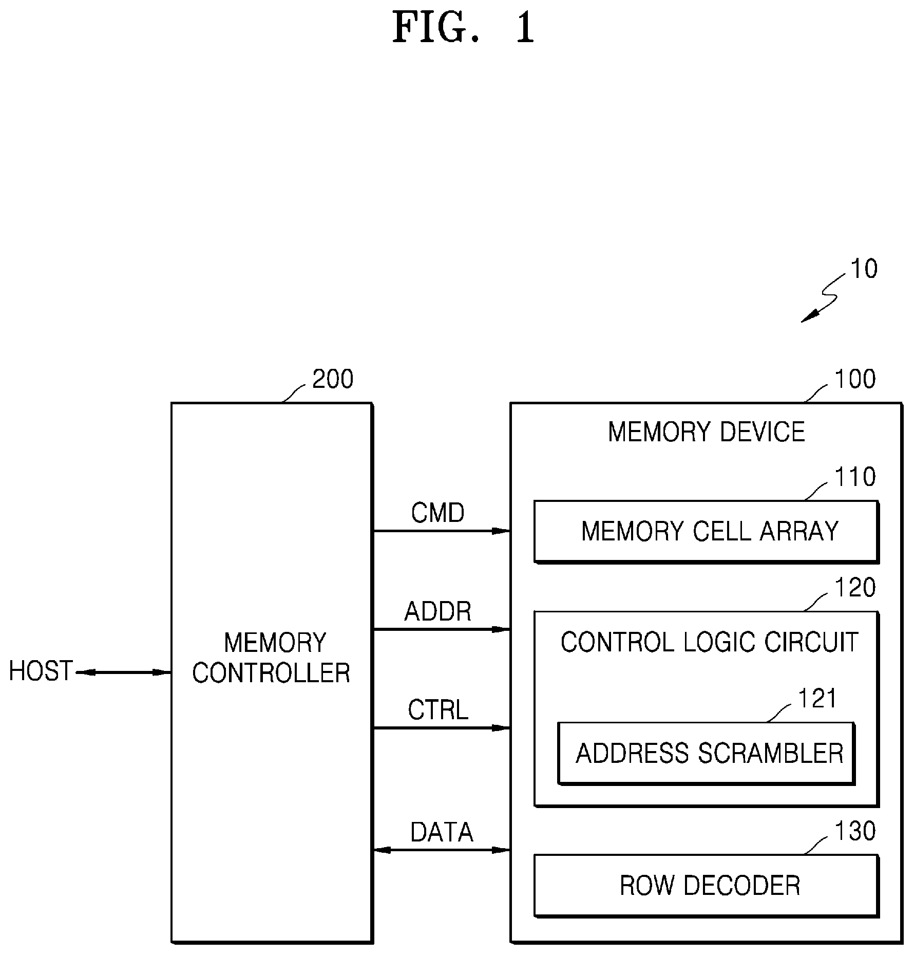 Patent US12100452 Figure 1 – Non-volatile memory device