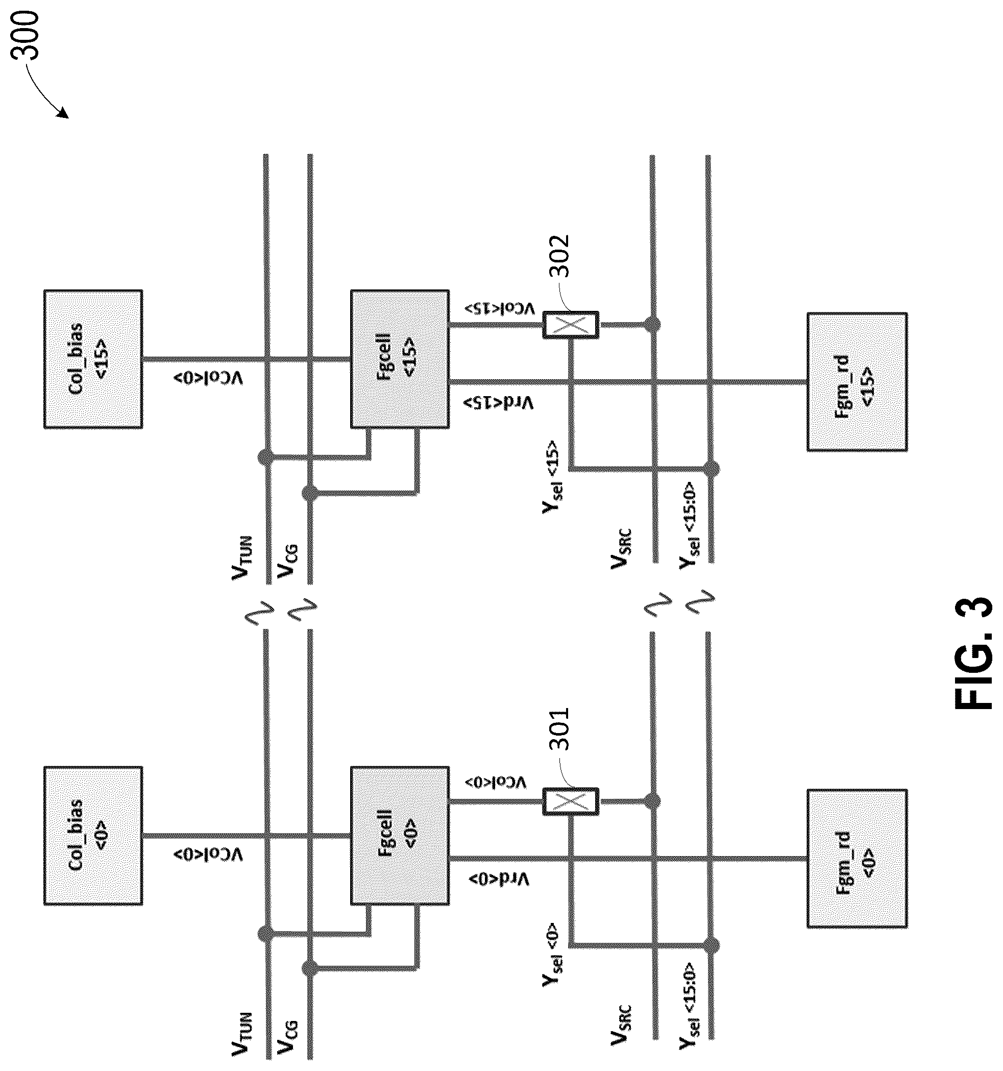 Patent US12100453 Figure 3 – Method and apparatus for analog floating gate memory cell