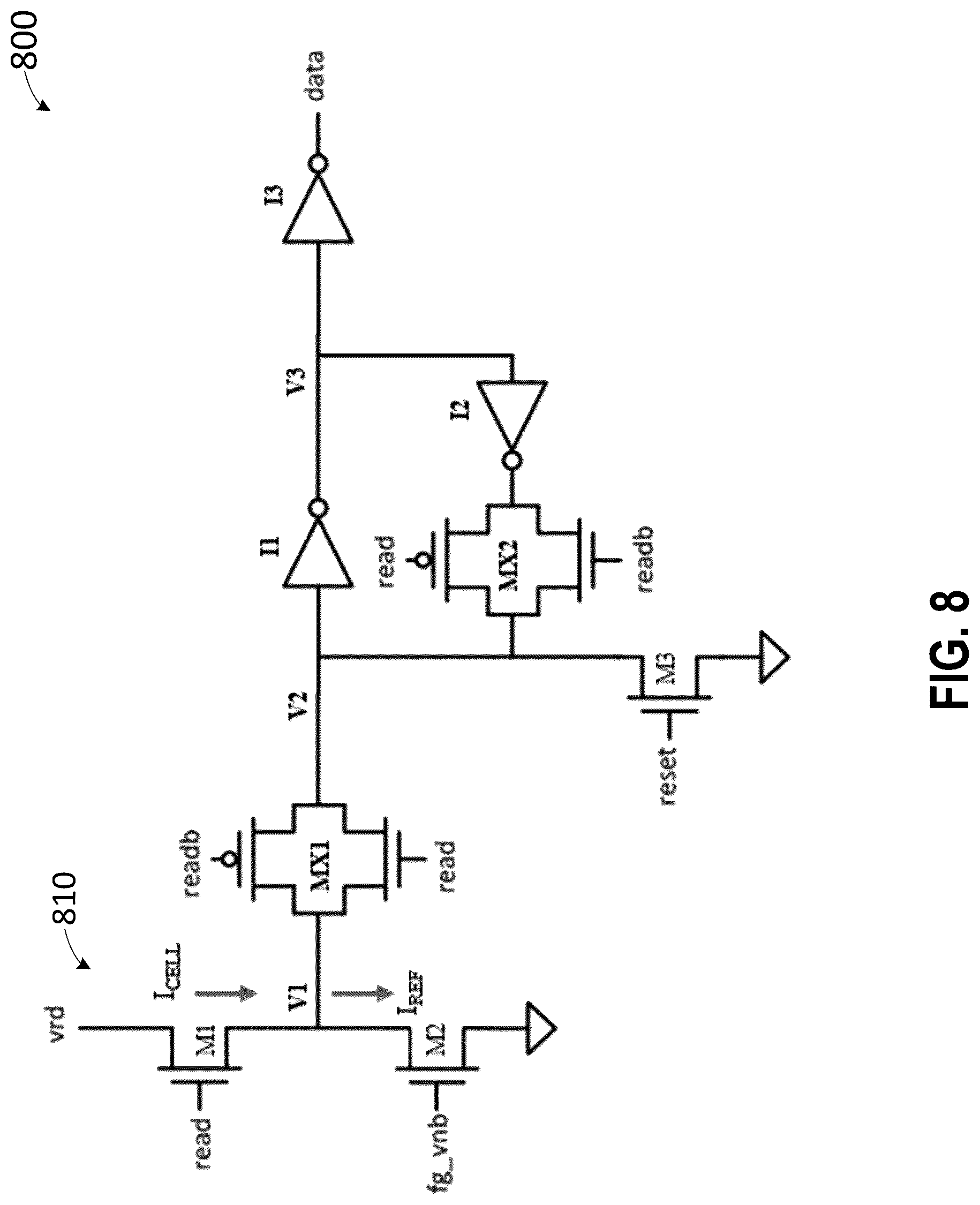 Patent US12100453 Figure 8 – Method and apparatus for analog floating gate memory cell