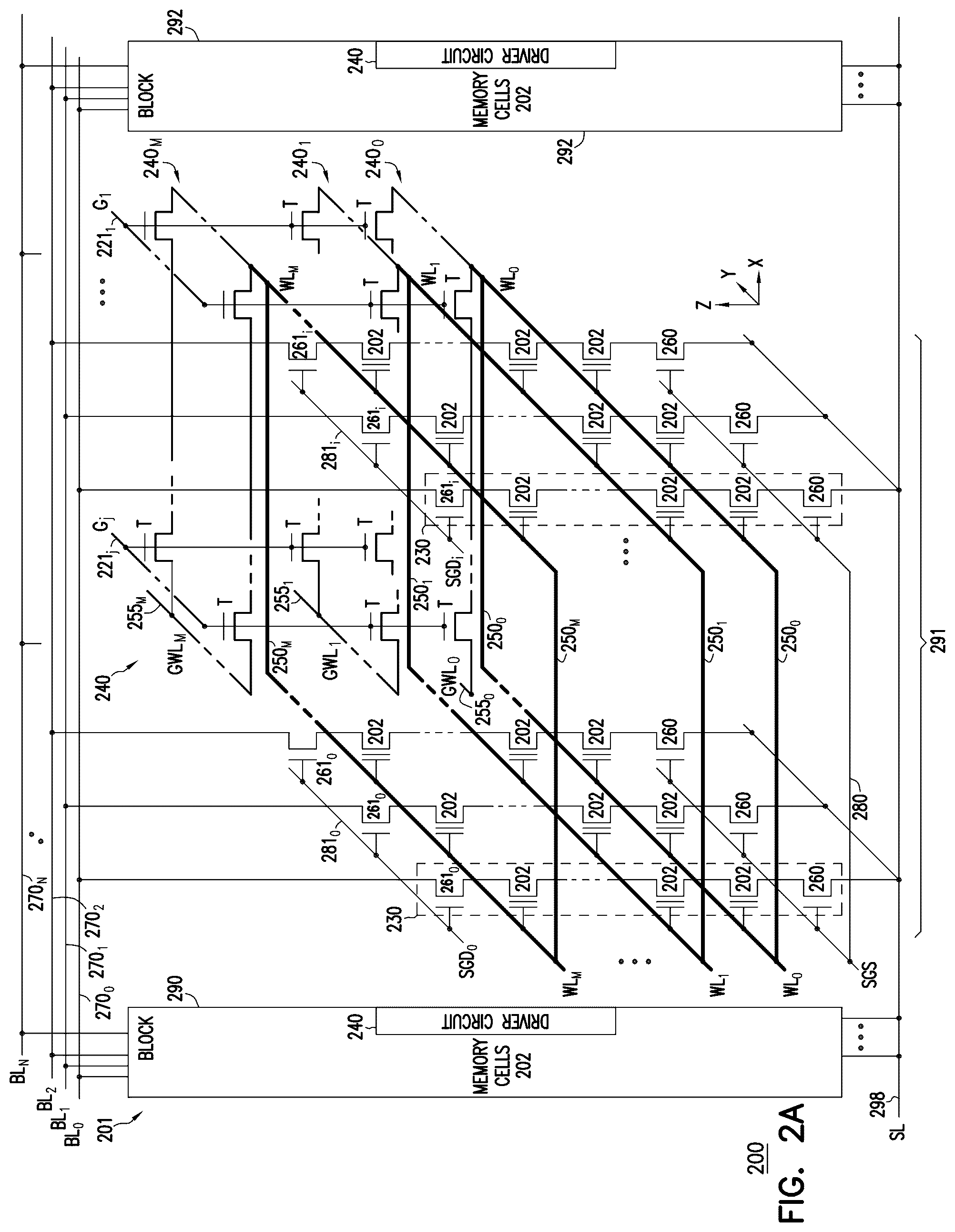 Patent US12100454 Figure 2 – Memory device including in-tier driver circuit
