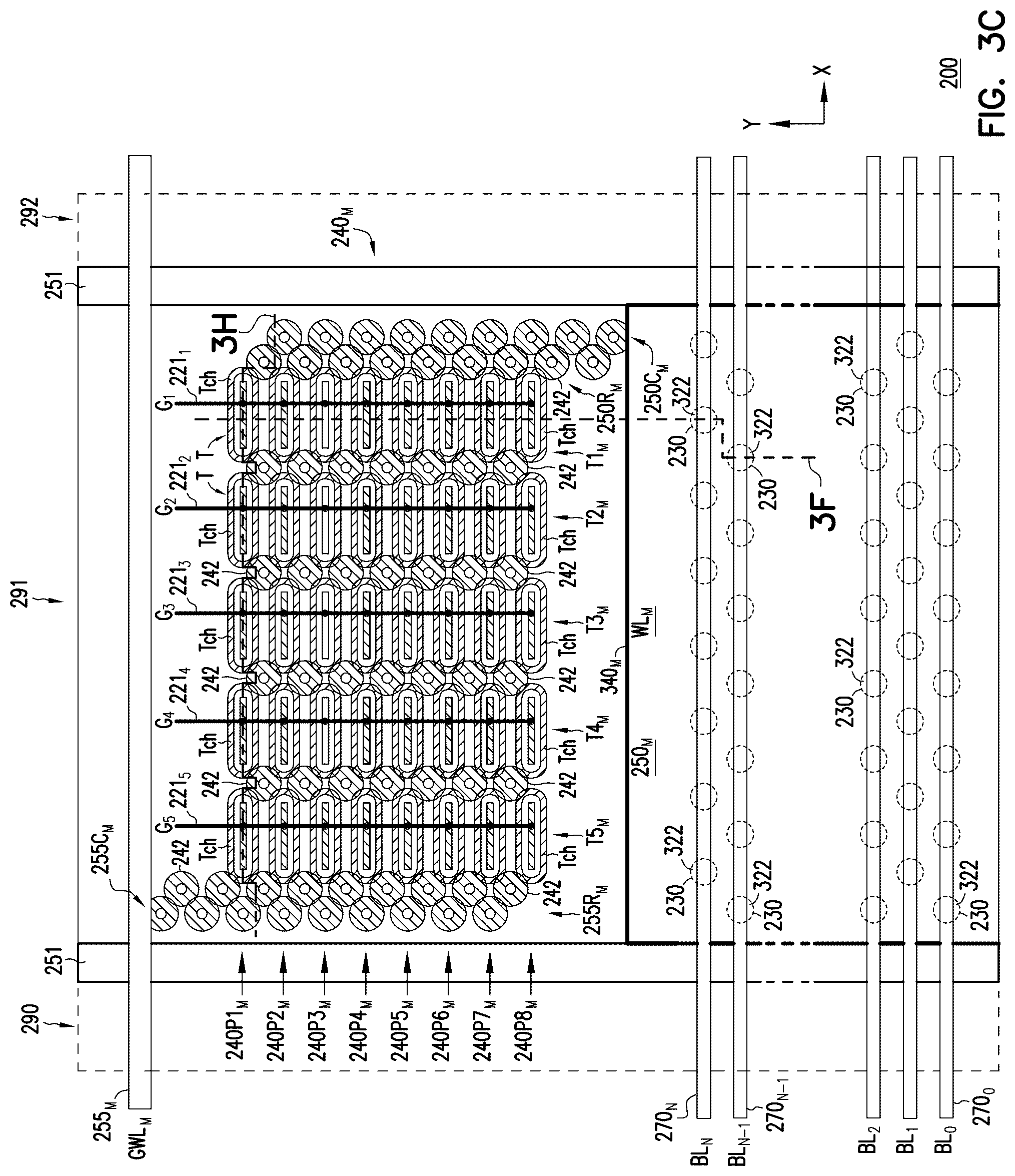 Patent US12100454 Figure 10 – Memory device including in-tier driver circuit