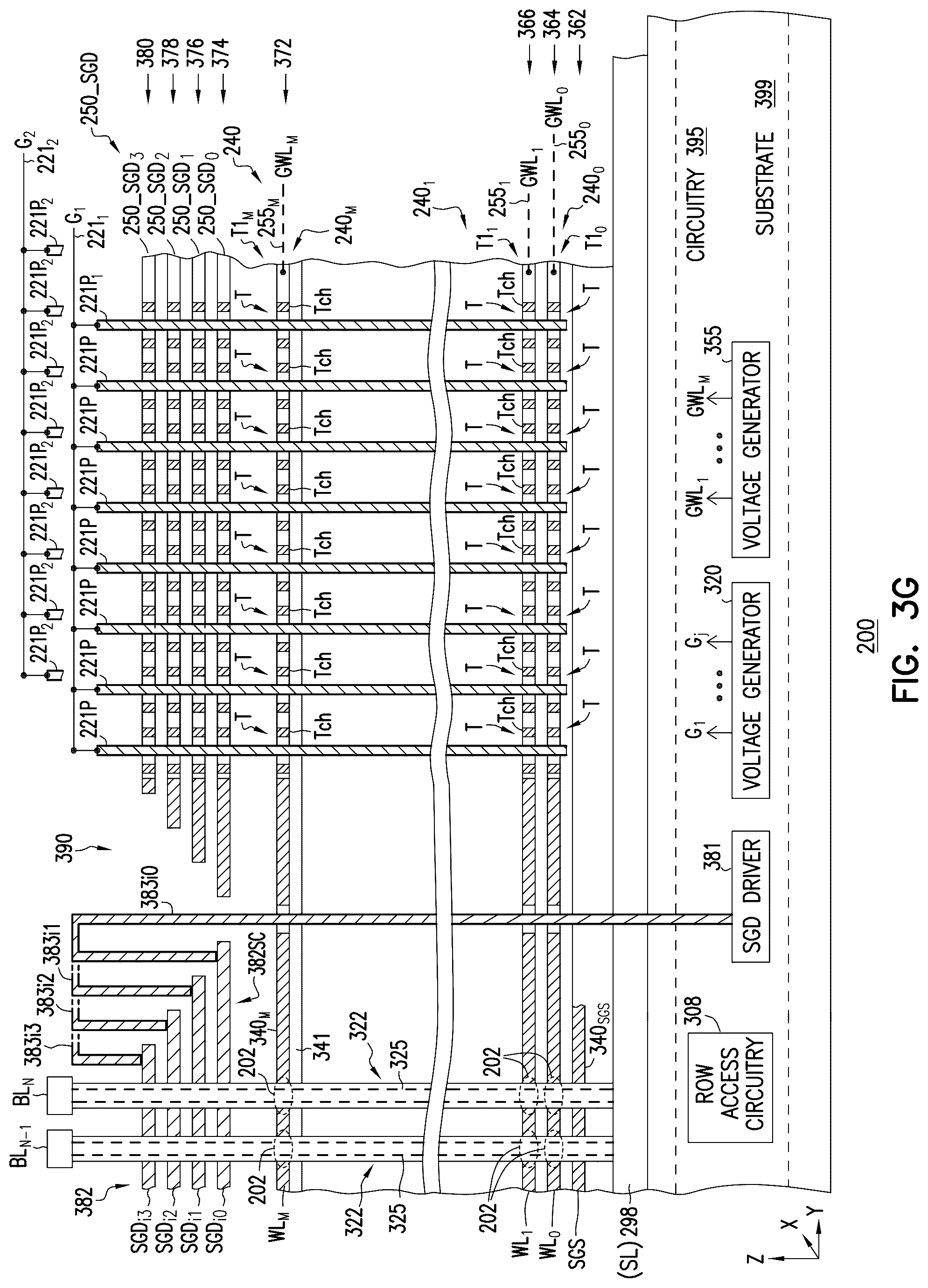 Patent US12100454 Figure 14 – Memory device including in-tier driver circuit