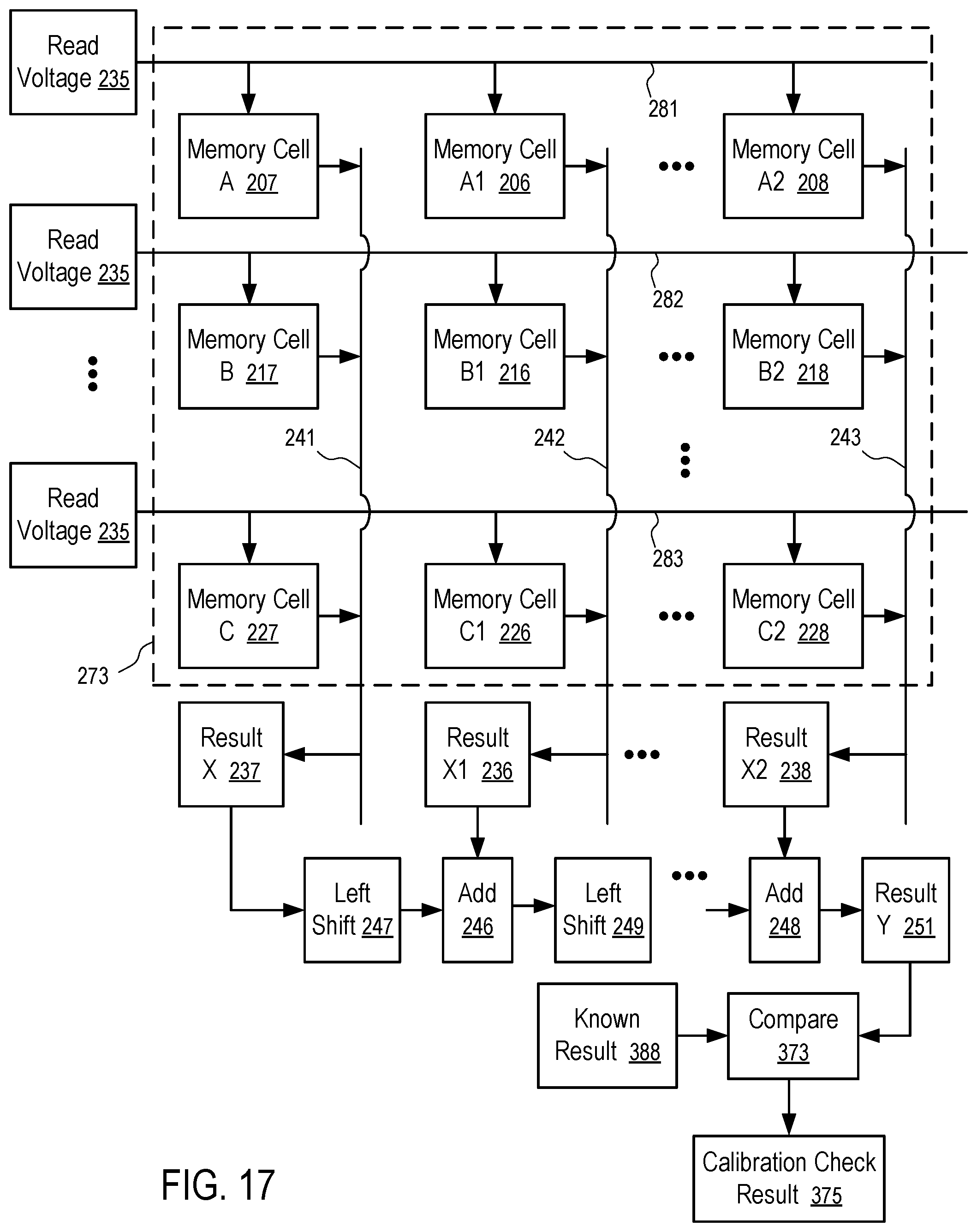 Patent US12100455 Figure 17 – Weight calibration check for integrated circuit devices having analog inference capability