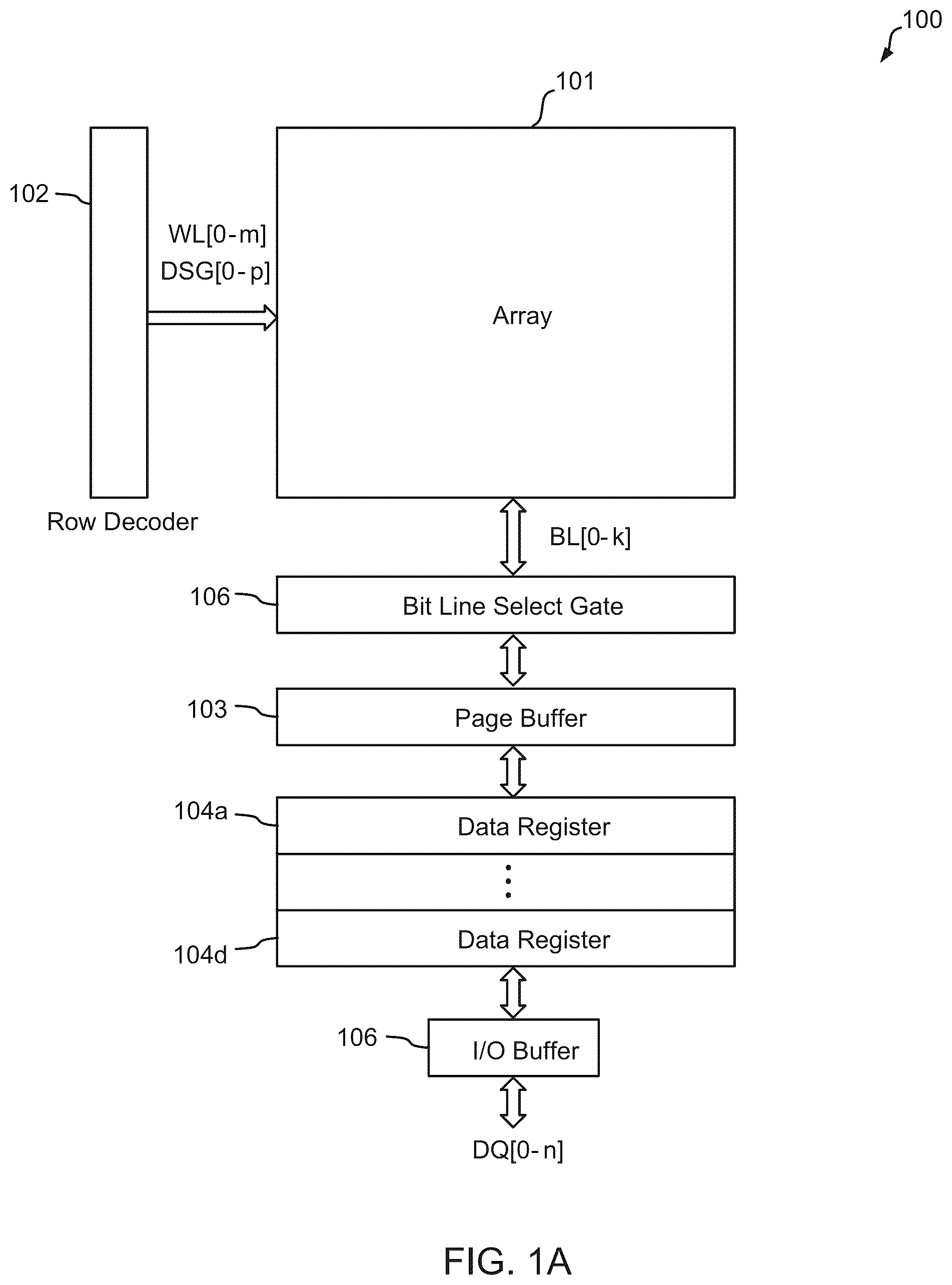 Patent US12100460 Figure 1 – Methods and apparatus for NAND flash memory