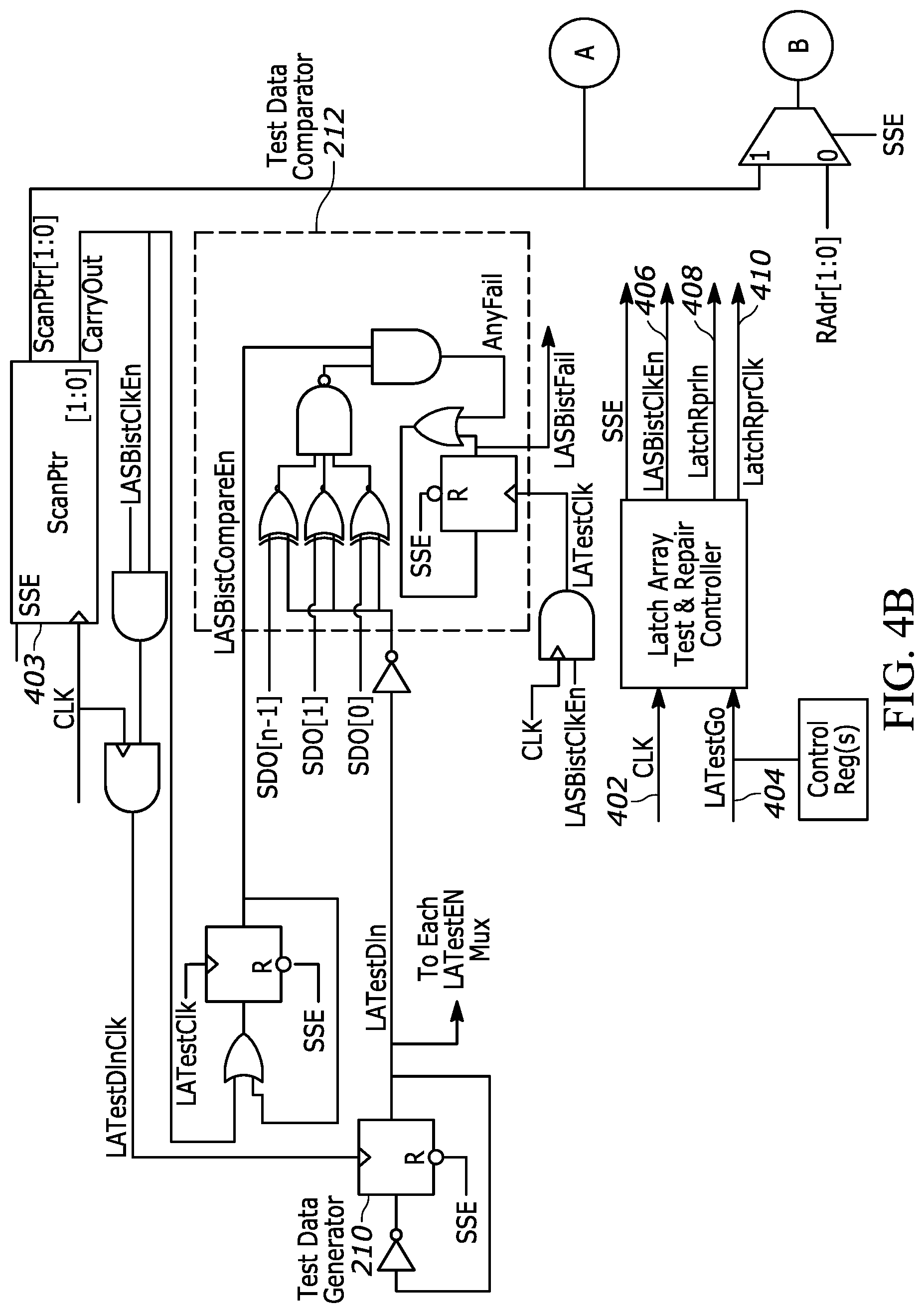 Patent US12100464 Figure 6 – Repairable latch array