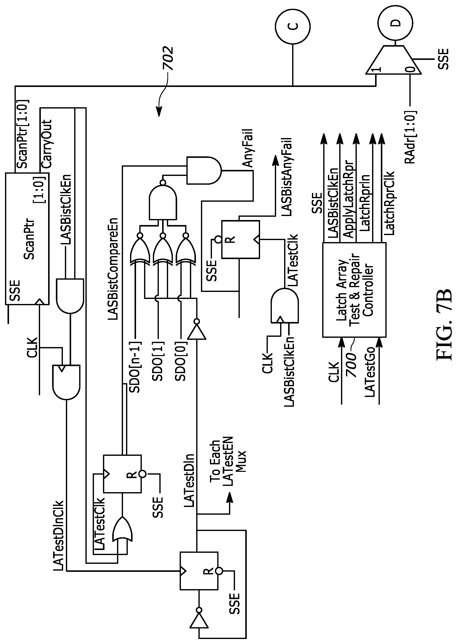 Patent US12100464 Figure 13 – Repairable latch array