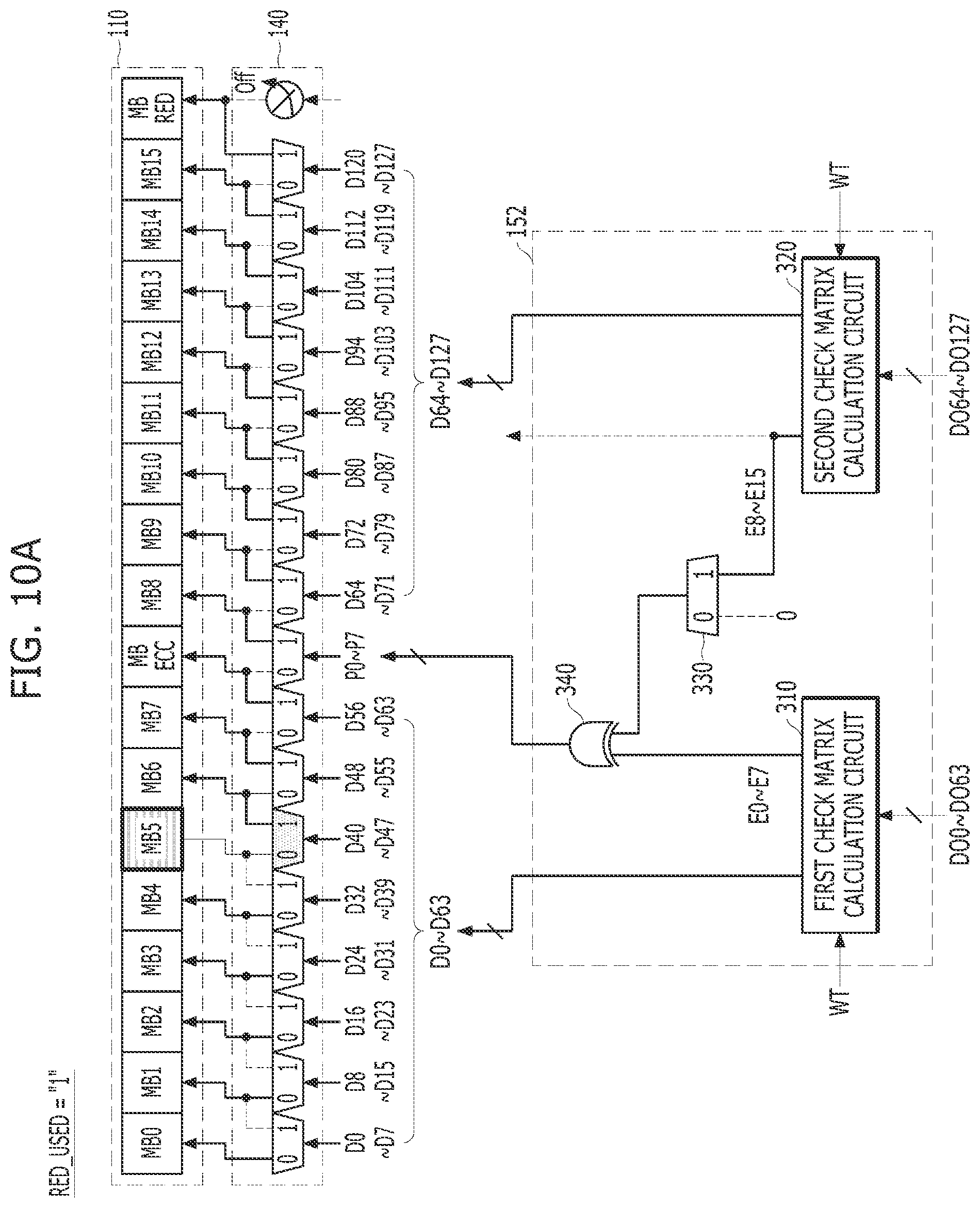 Patent US12100466 Figure 14 – Memory device including error correction device
