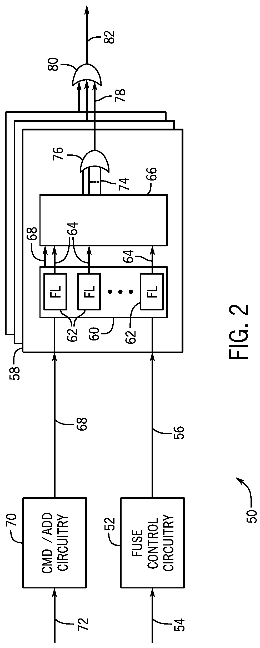 Patent US12100467 Figure 2 – Systems and methods for testing redundant fuse latches in a memory device