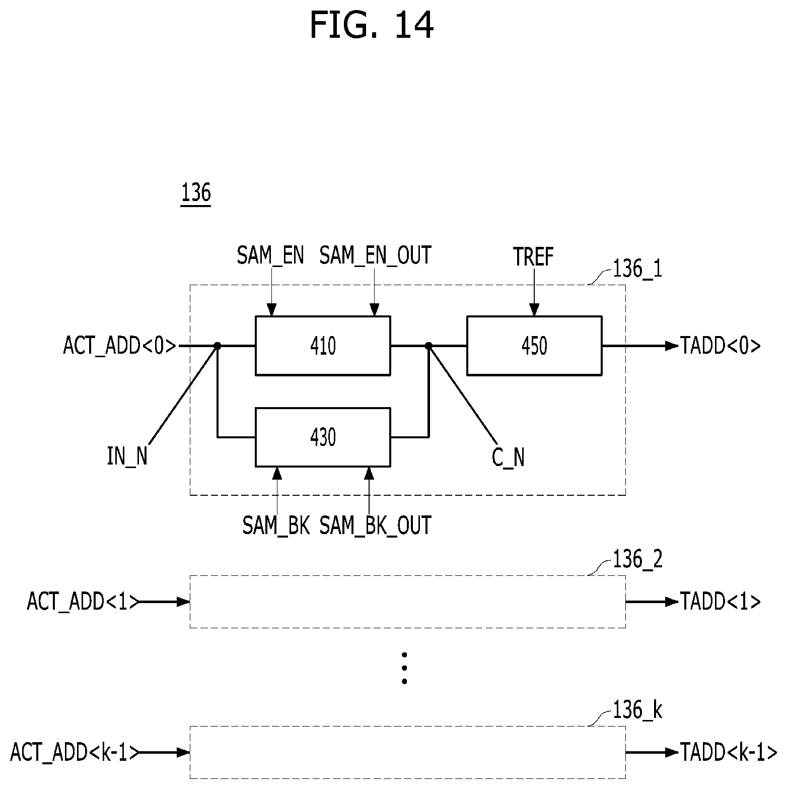 Patent US12100472 Figure 13 – Integrated circuit and memory device including sampling circuit