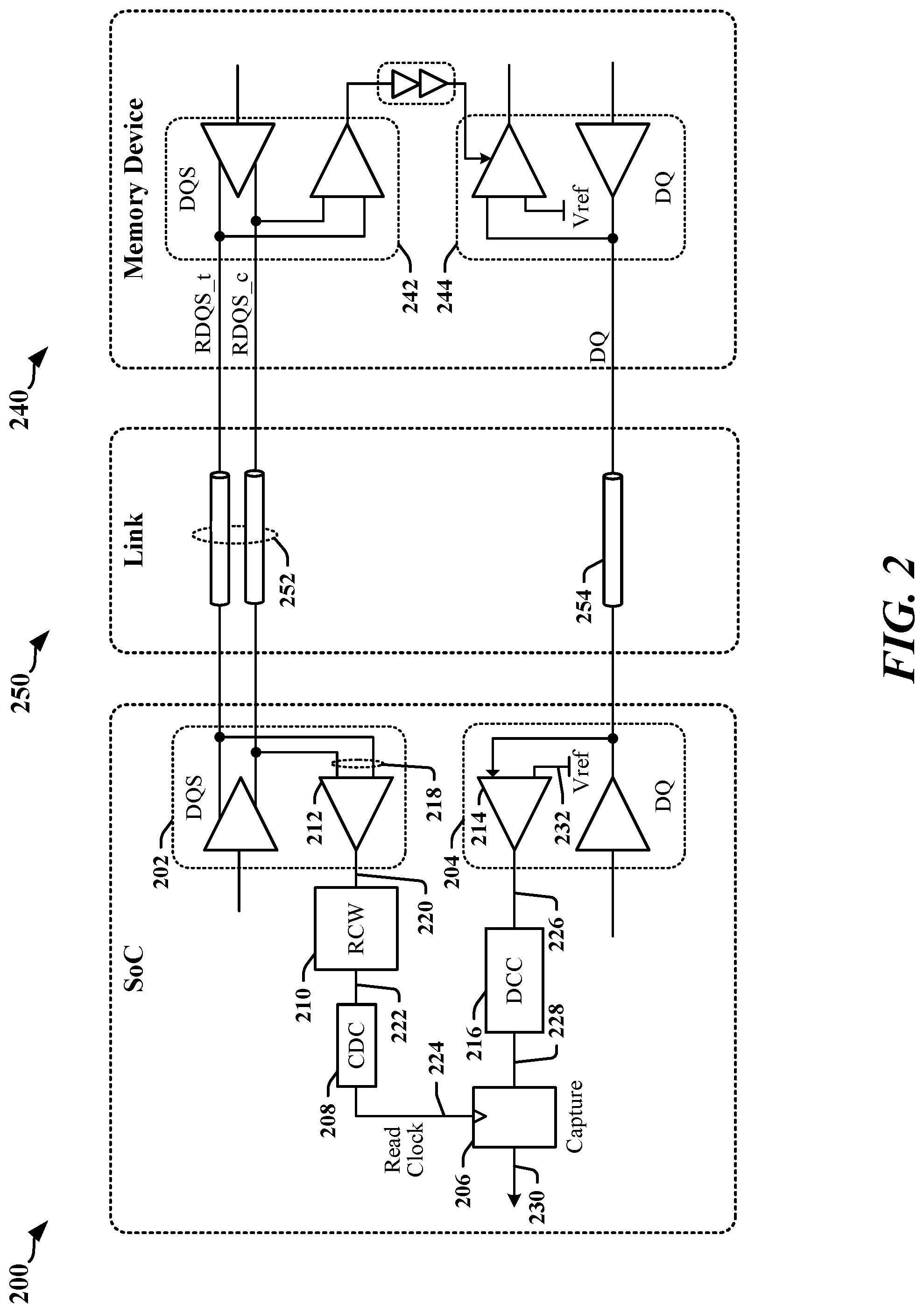 Patent US12100474 Figure 2 – Clock qualifier enhancement for external double data rate memory interfaces