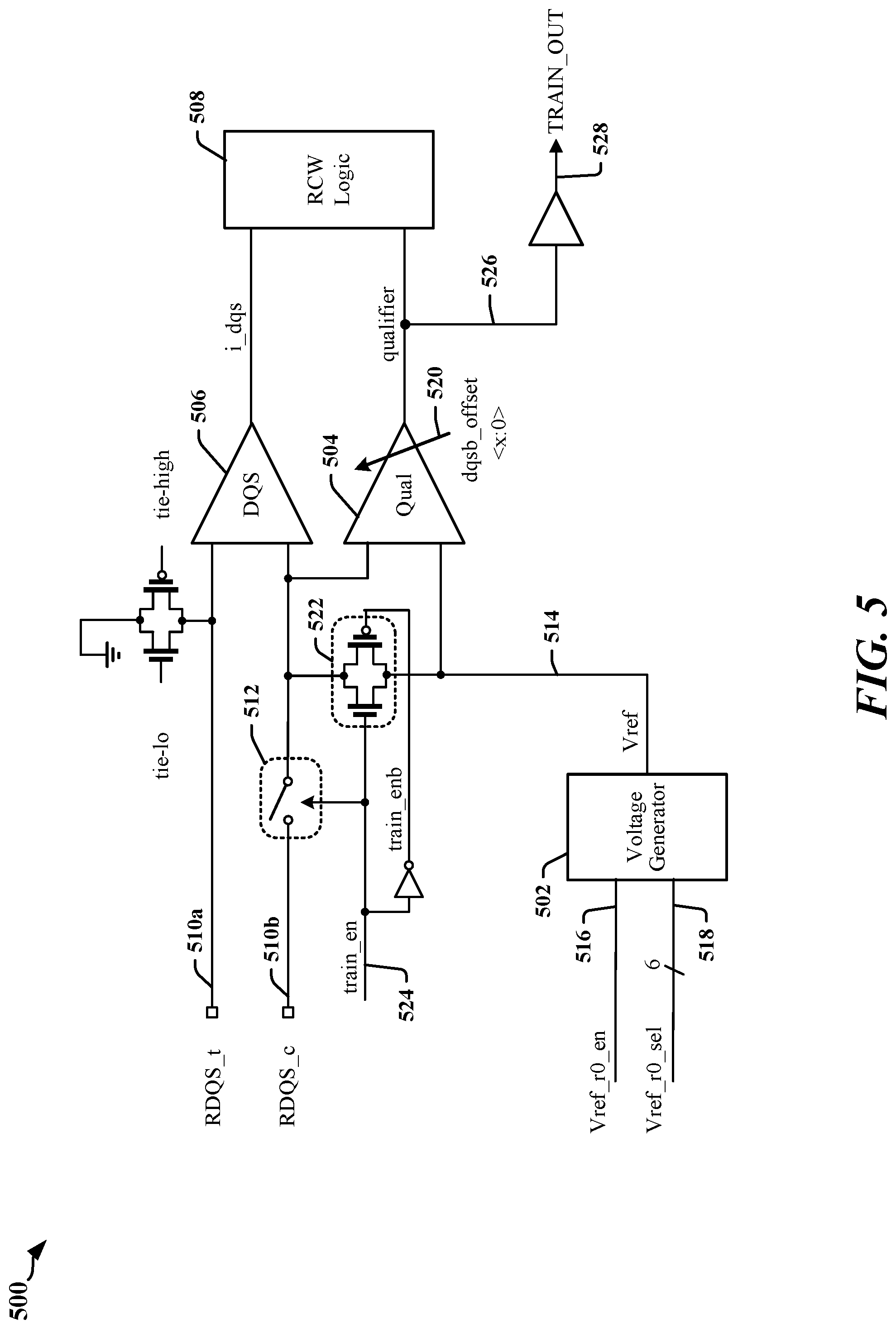 Patent US12100474 Figure 5 – Clock qualifier enhancement for external double data rate memory interfaces
