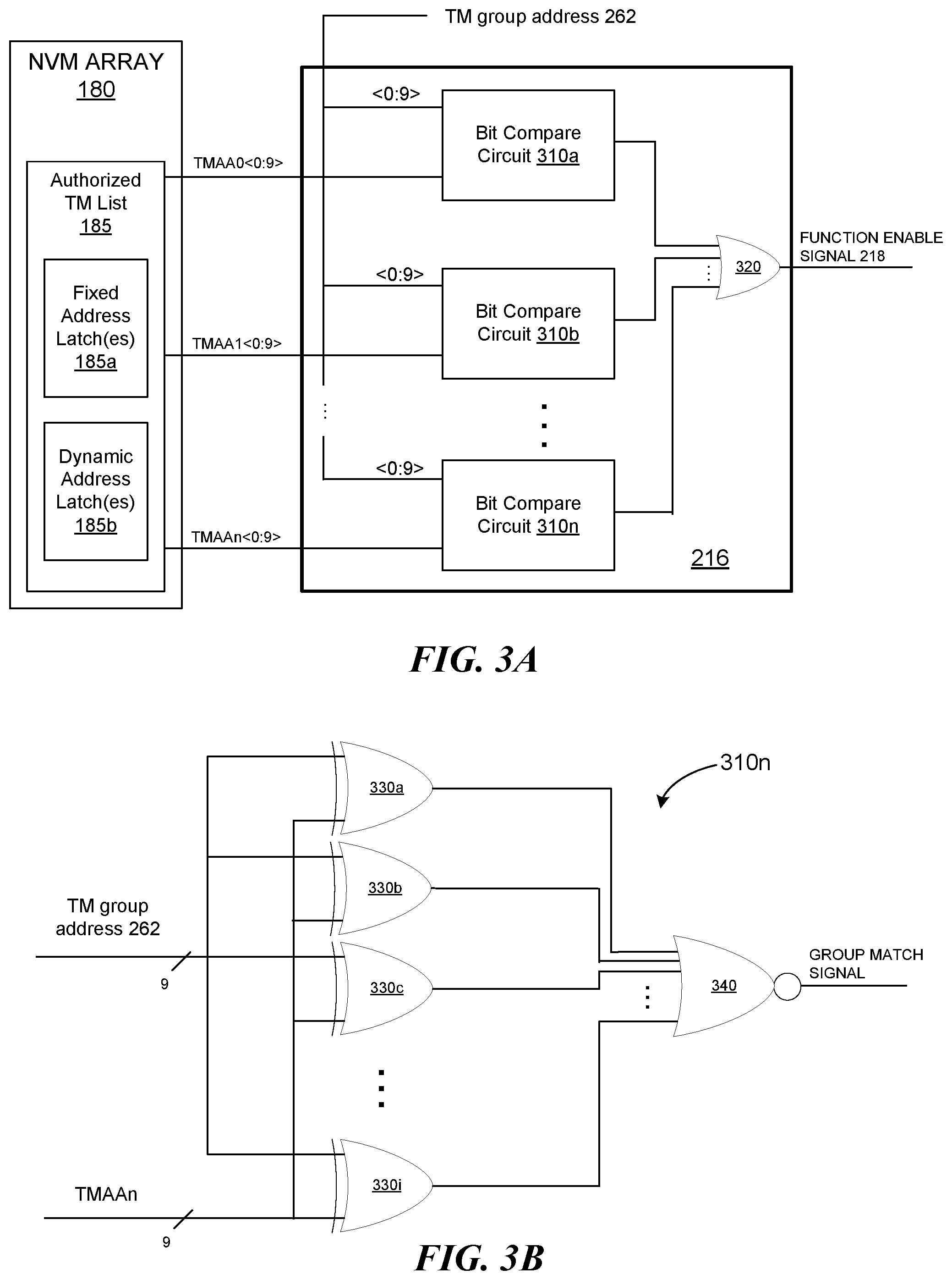 Patent US12100476 Figure 3 – Test mode security circuit