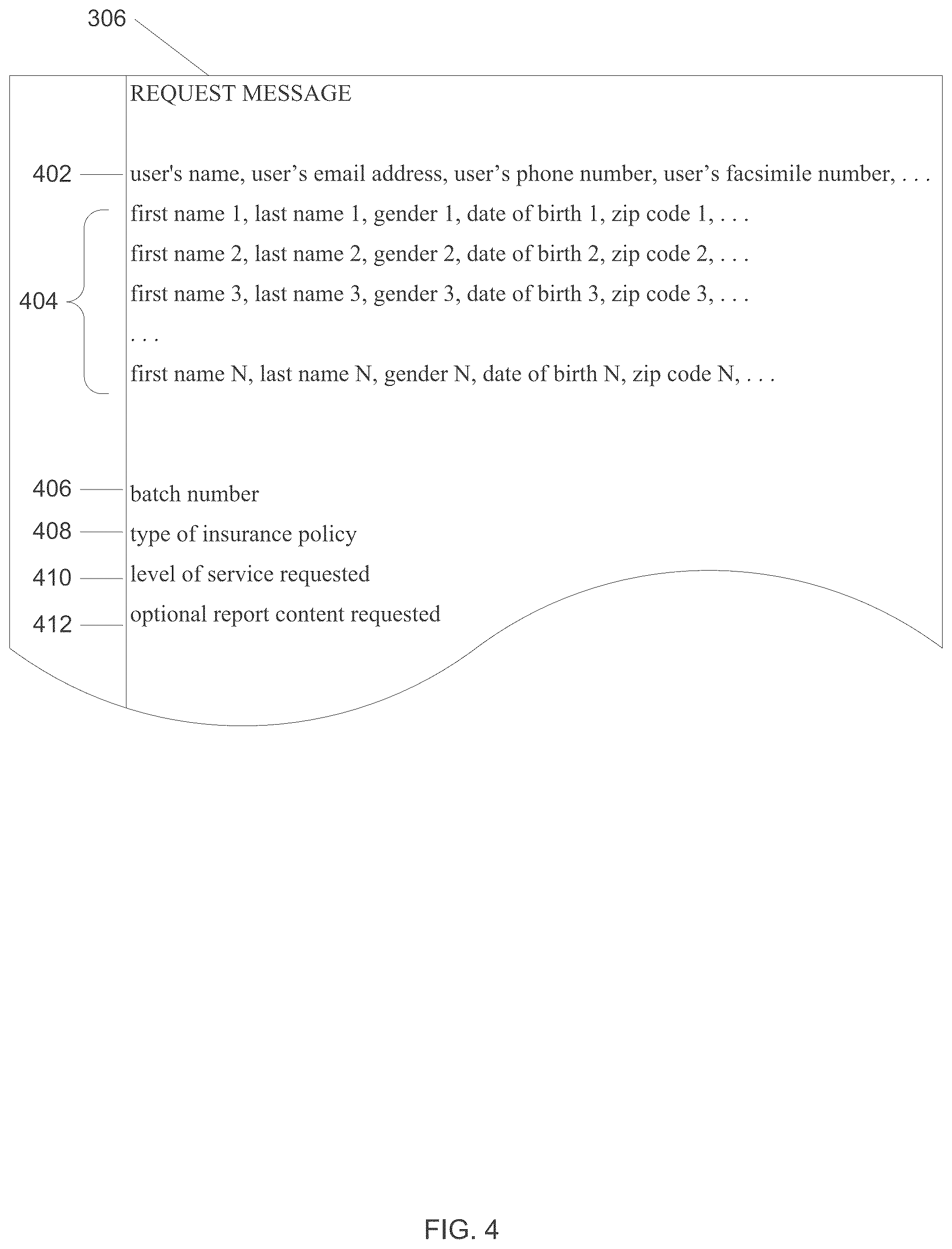Patent US12100490 Figure 4 – De-identifying medical history information for medical underwriting