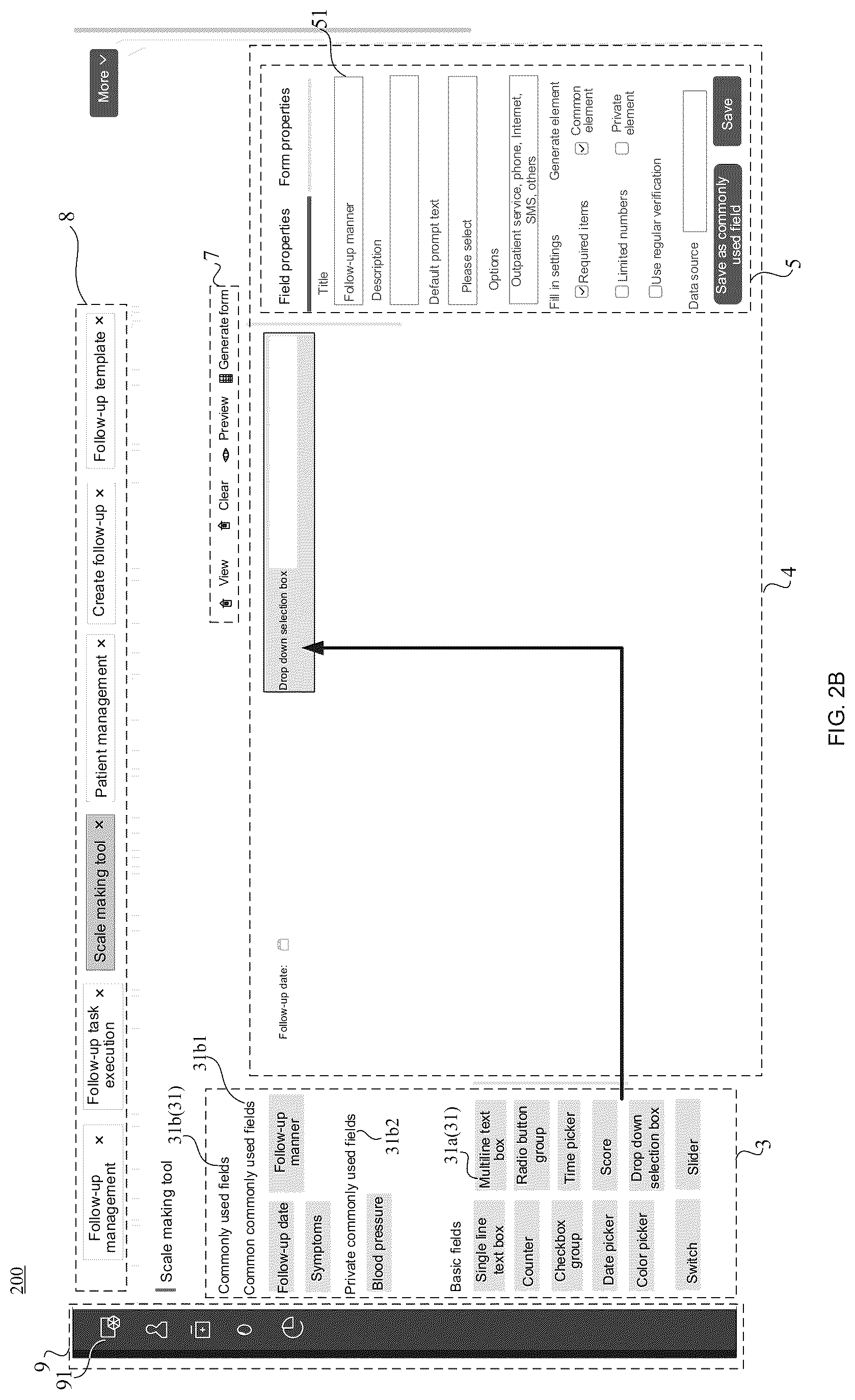 Patent US12100495 Figure 5 – Follow-up form management method applied to health management system