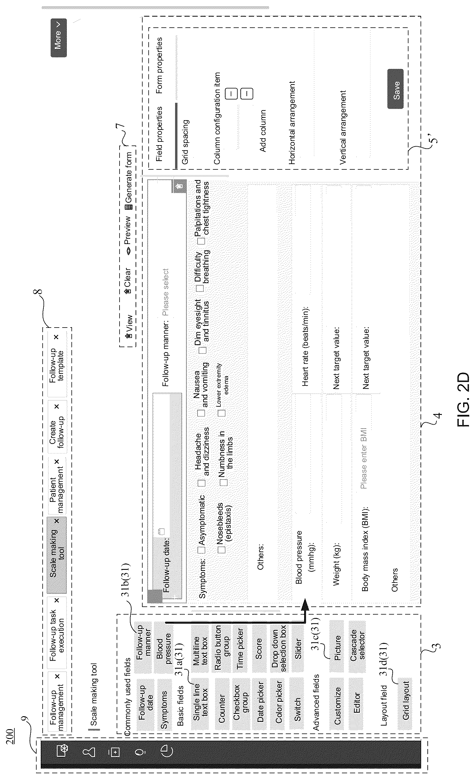 Patent US12100495 Figure 7 – Follow-up form management method applied to health management system