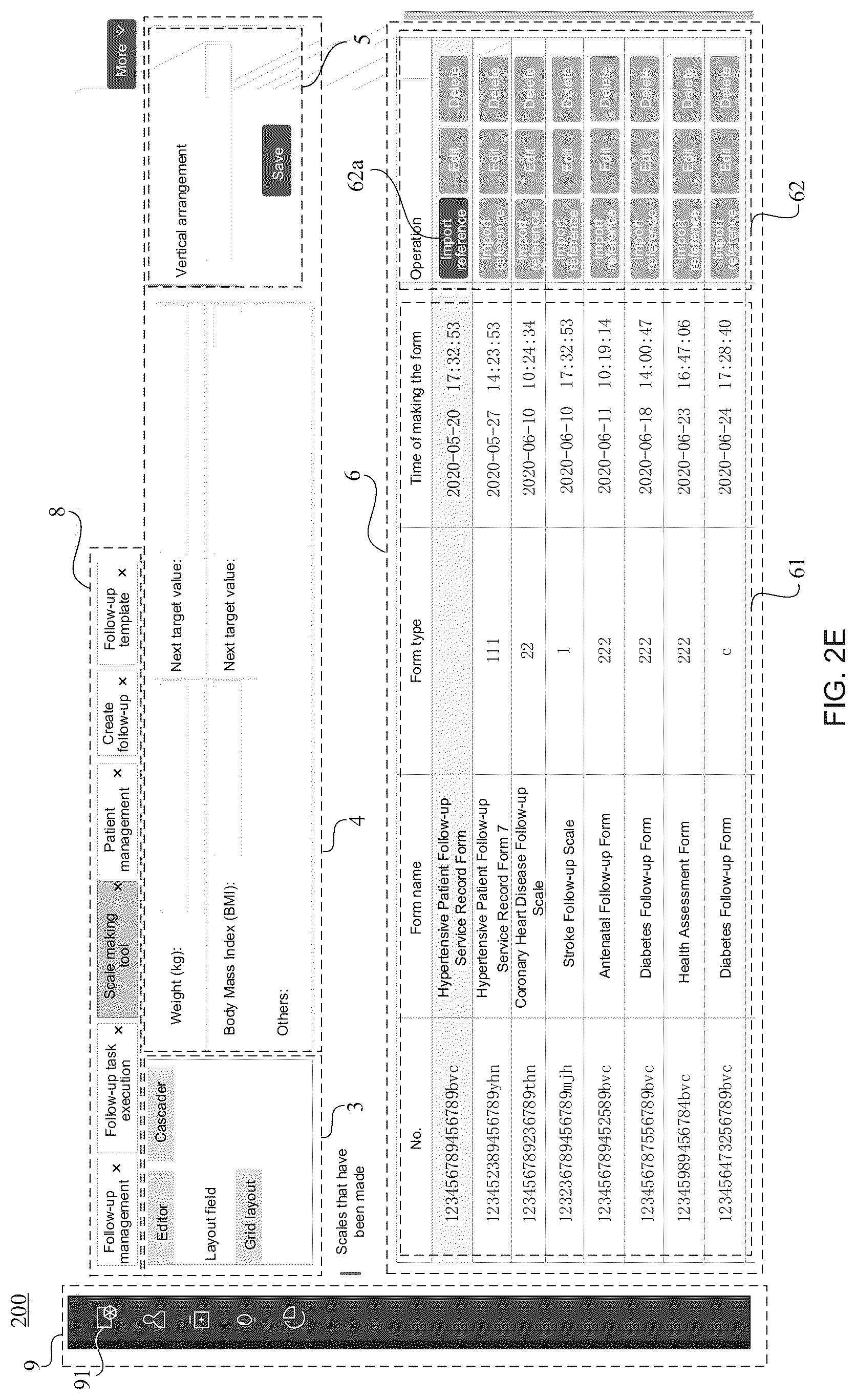 Patent US12100495 Figure 8 – Follow-up form management method applied to health management system