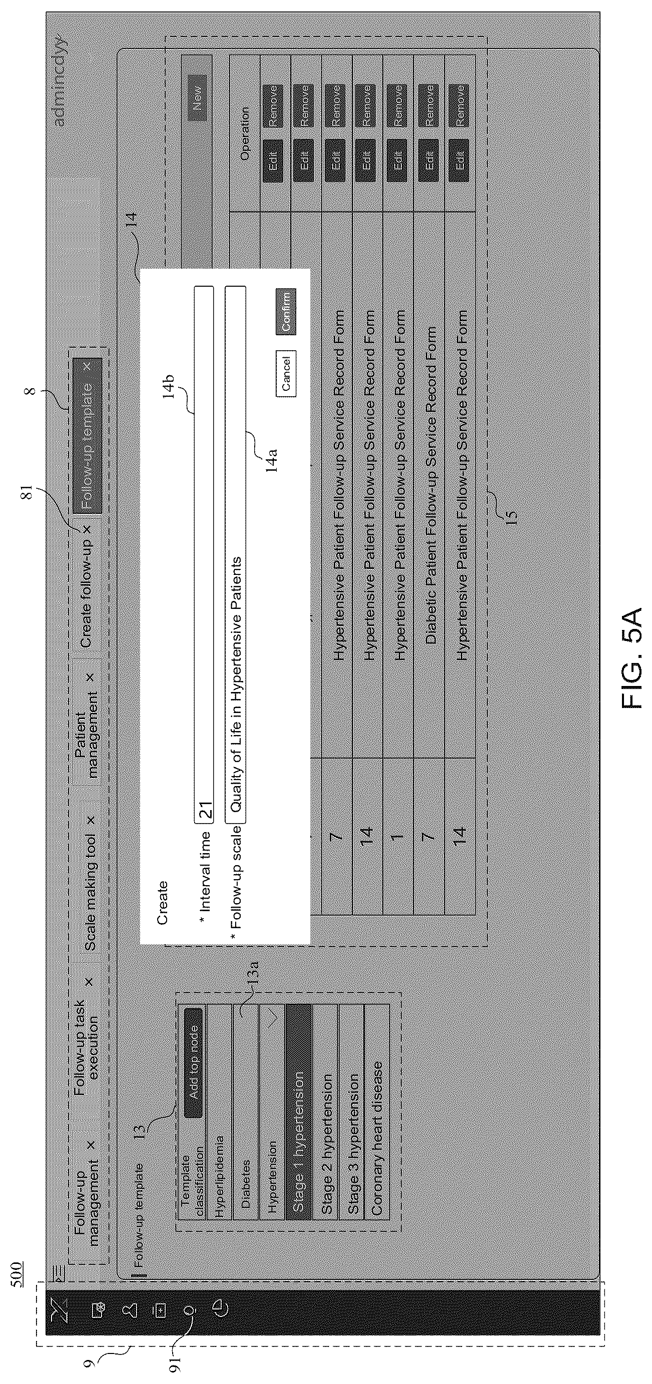 Patent US12100495 Figure 14 – Follow-up form management method applied to health management system
