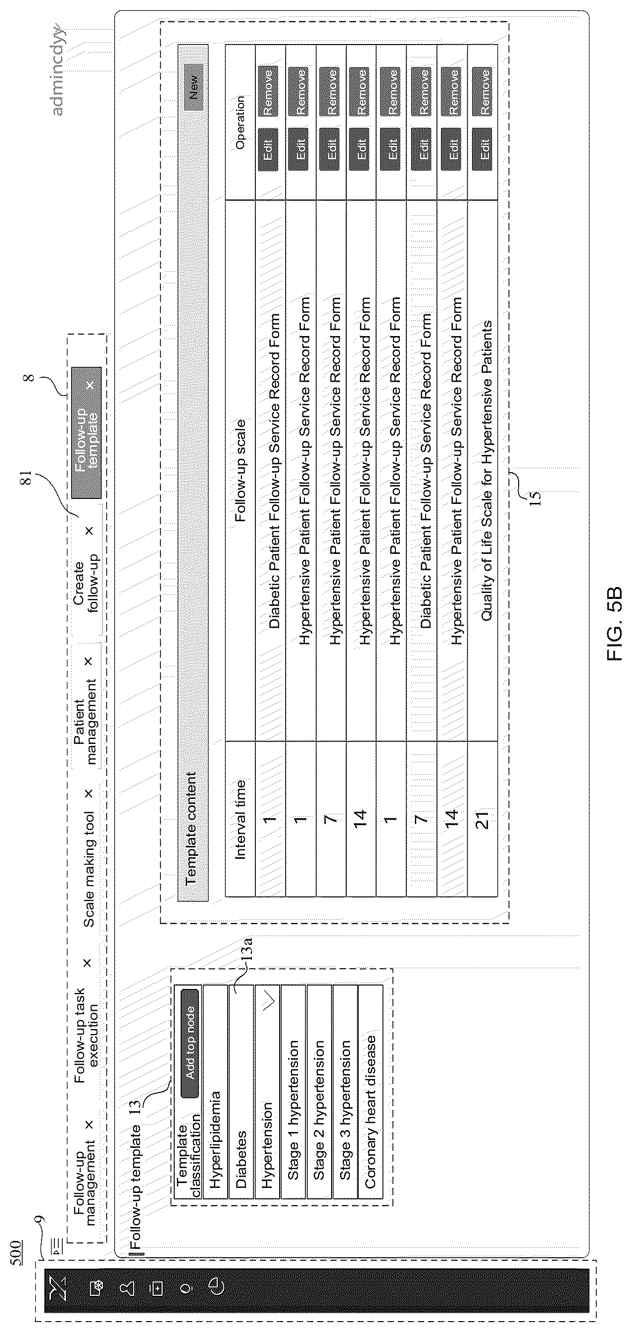 Patent US12100495 Figure 15 – Follow-up form management method applied to health management system