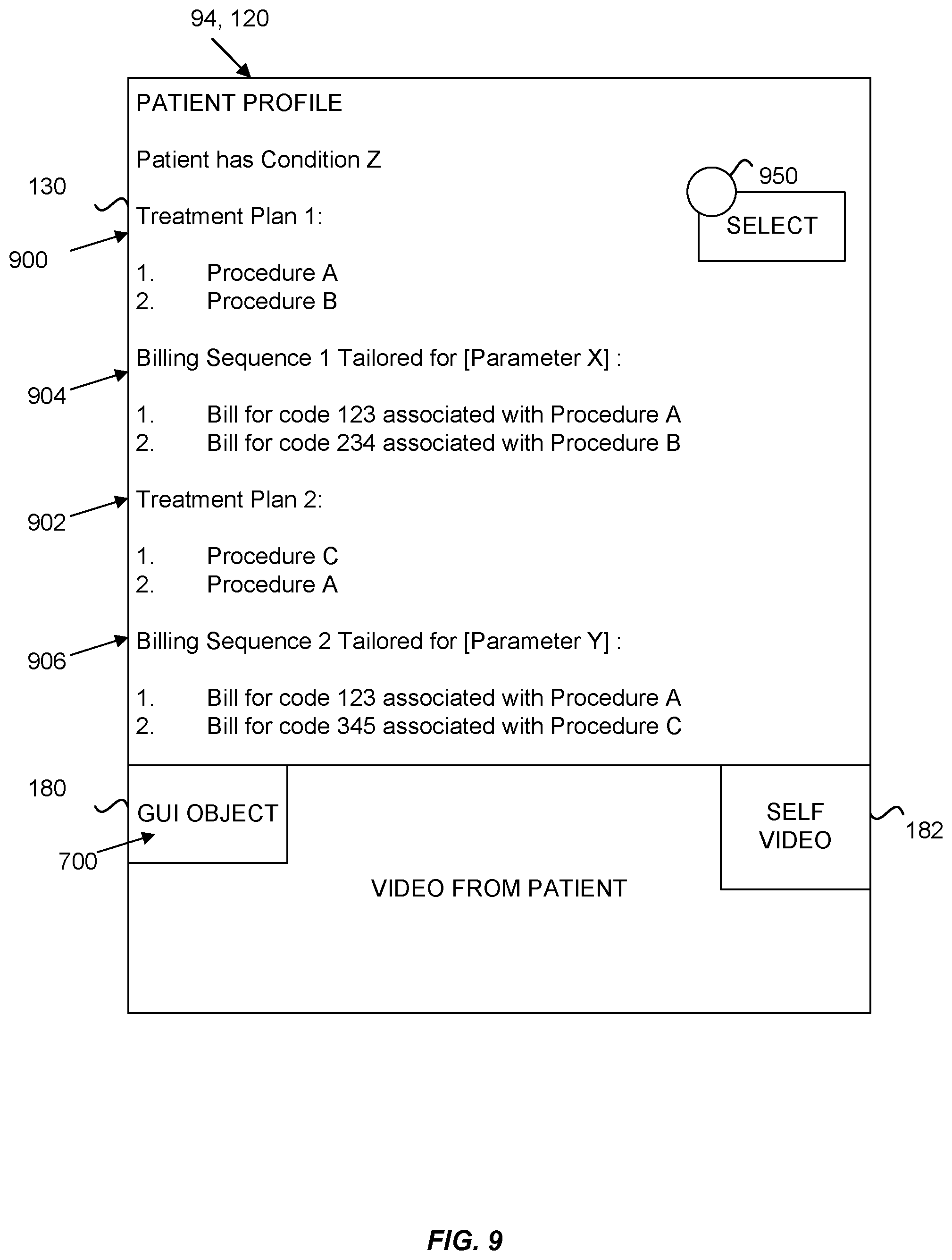 Patent US12100499 Figure 9 – Method and system for using artificial intelligence and machine learning to create optimal treatment plans based on monetary value amount generated and/or patient outcome