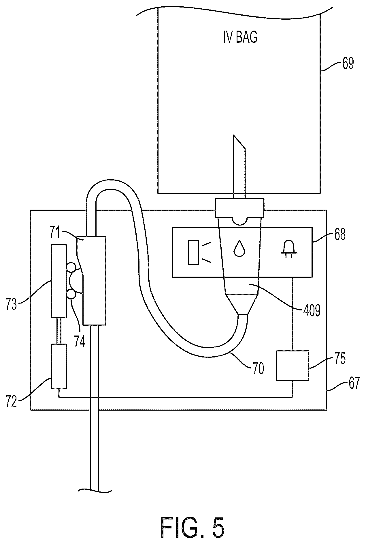 Patent US12100507 Figure 5 – System, method, and apparatus for monitoring, regulating, or controlling fluid flow