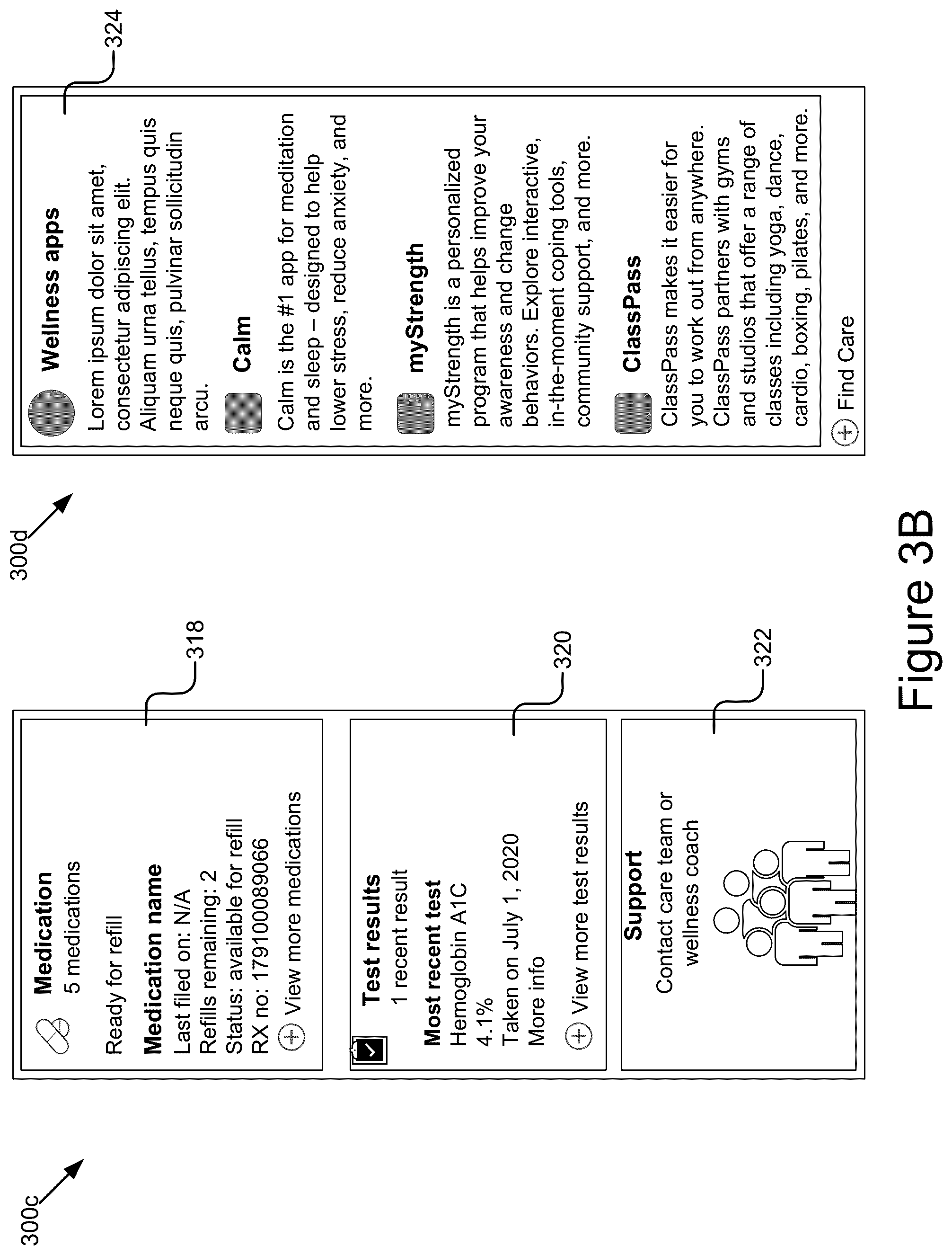 Patent US12100511 Figure 5 – Health care management using a total health index
