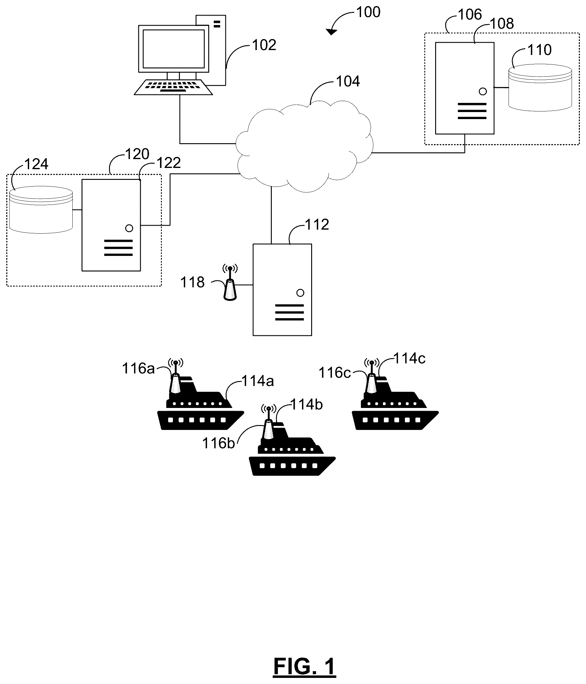 Patent US12100514 — System and method for vessel infectious disease importation risk assessment — Figure 1