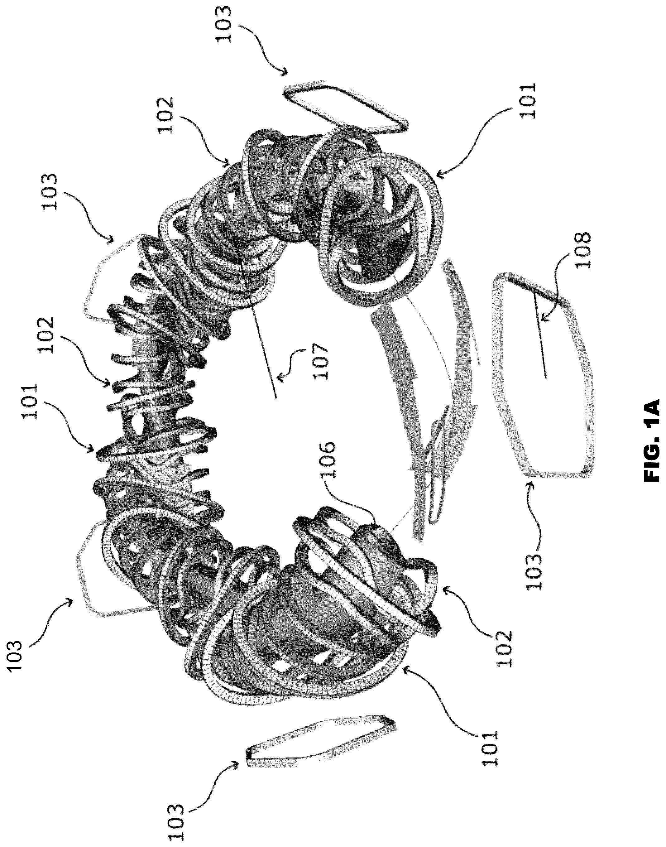 Patent US12100520 Figure 1 – Planar coil stellarator