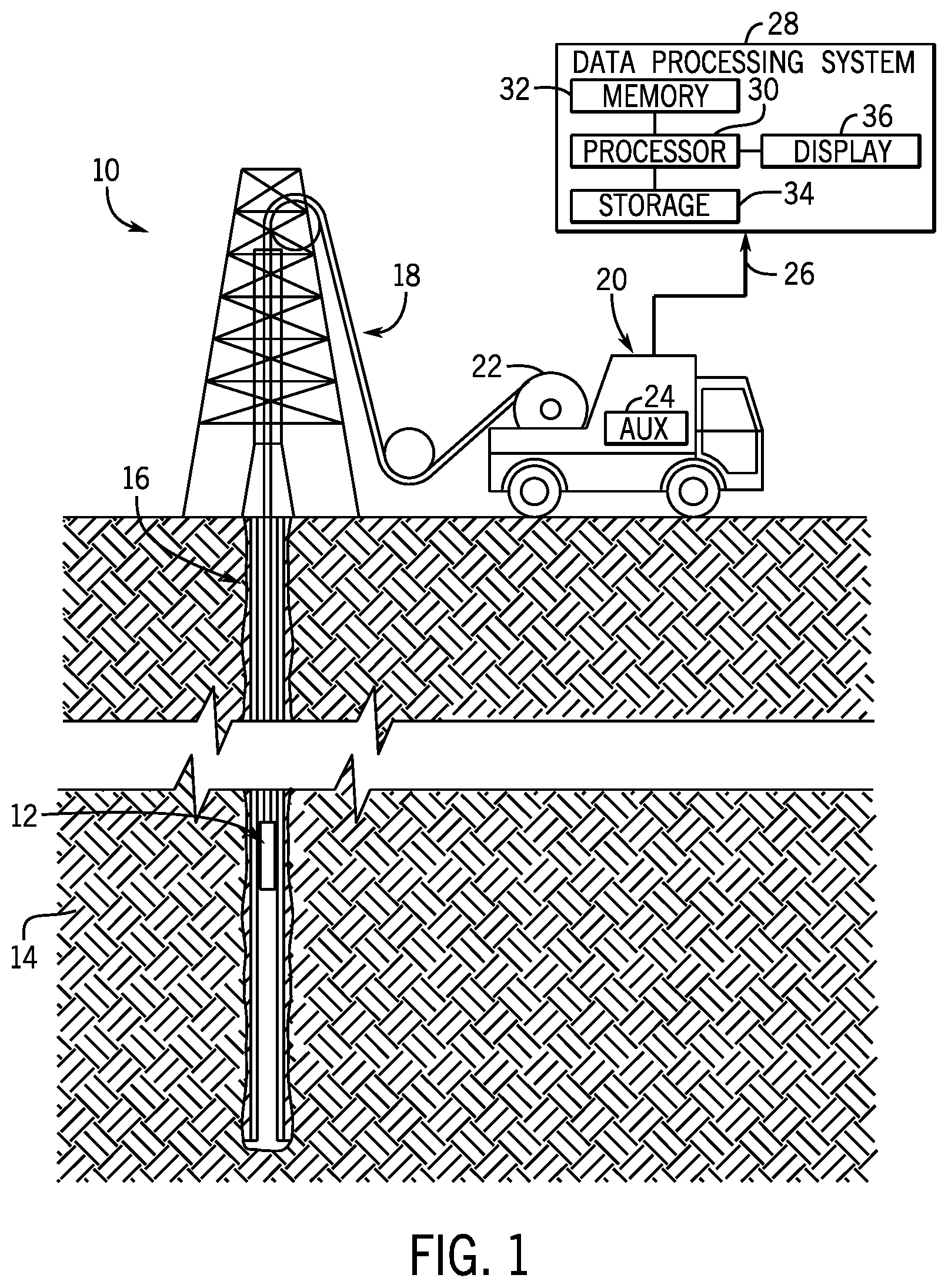 Patent US12100524 Figure 1 – Dual-function radiation shielding for downhole tool