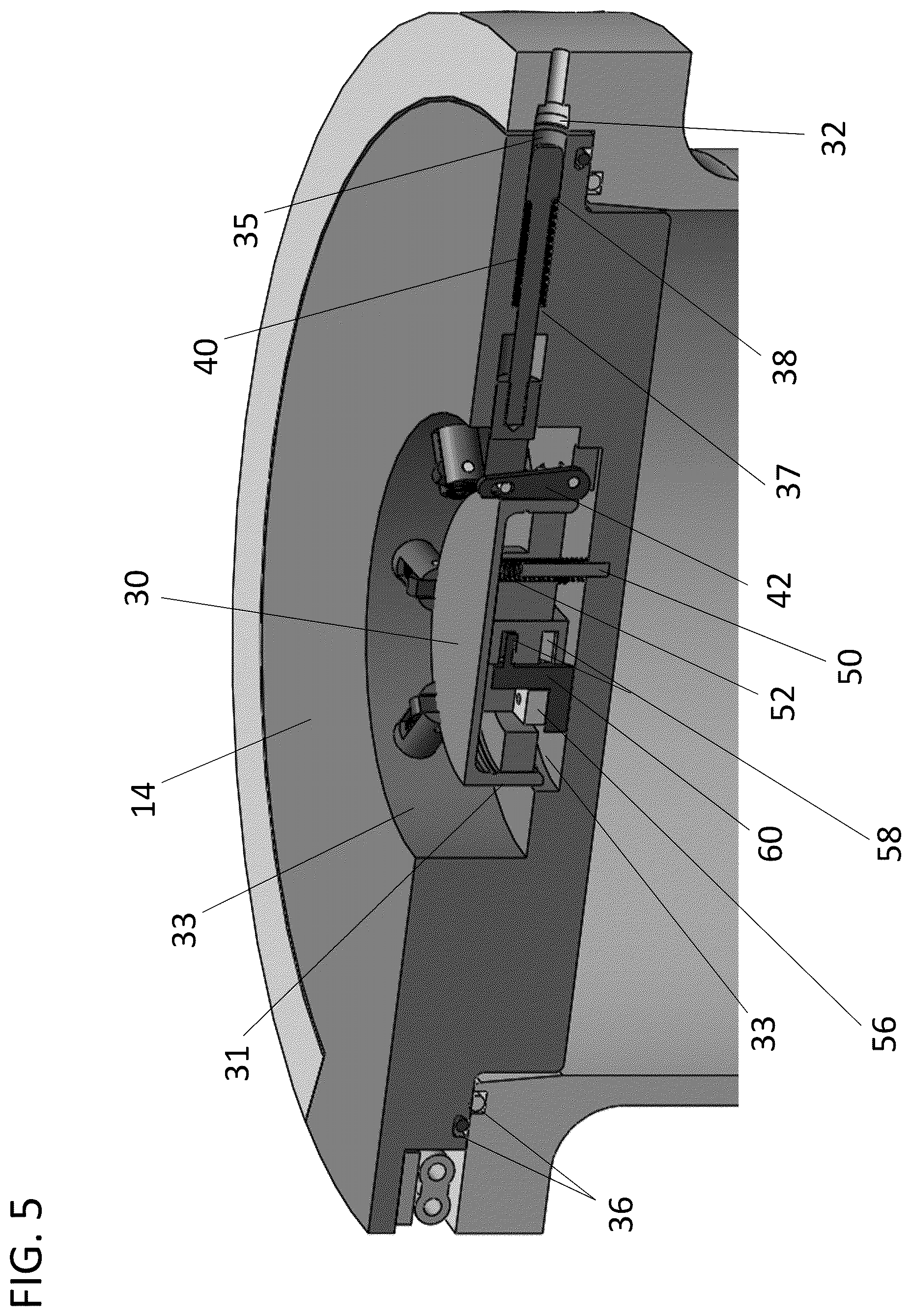 Patent US12100527 Figure 5 – Closure lid design for containment vessel